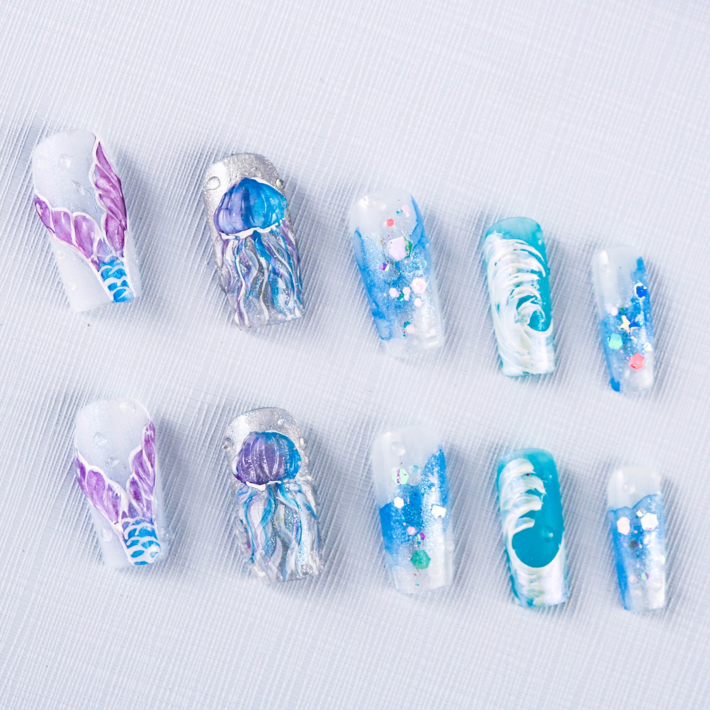 Oceanic Dreamscape Press On Nail