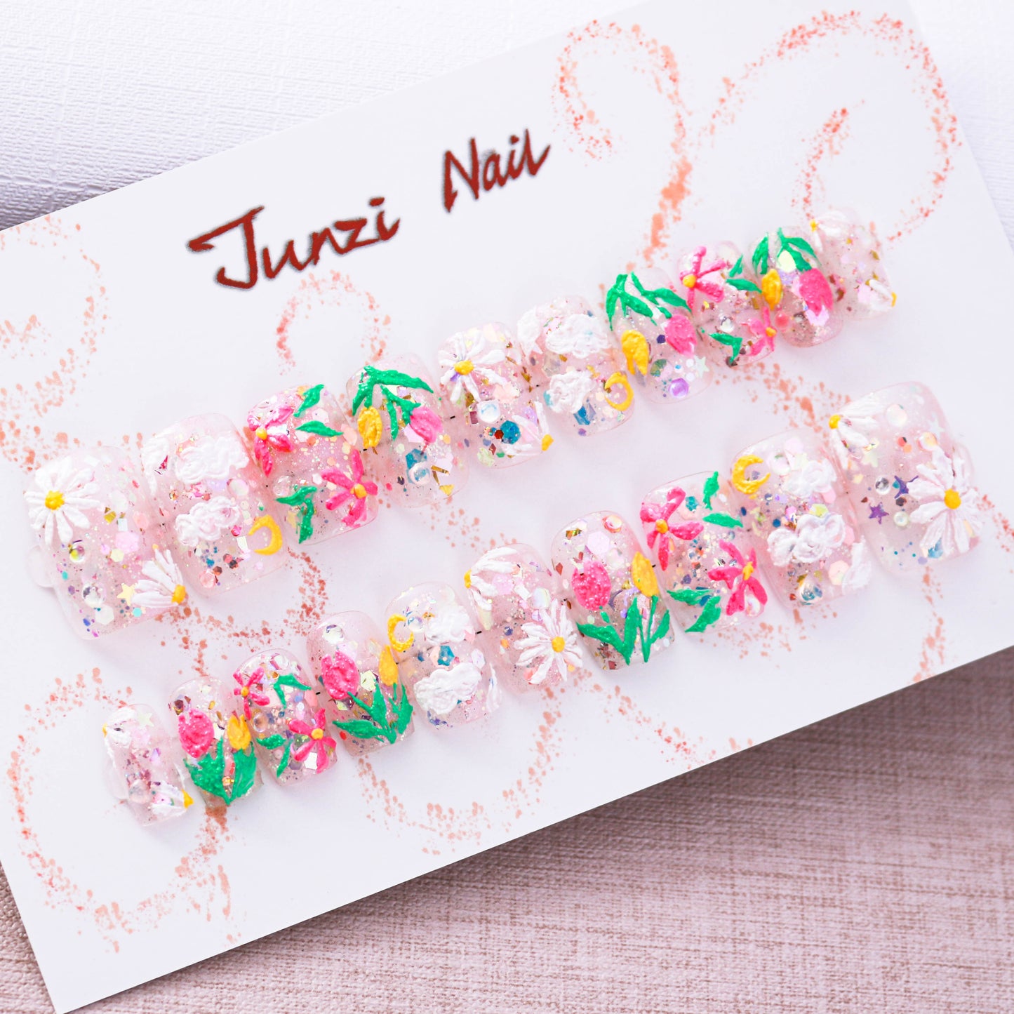 Blooming Garden Delight Press On Nail
