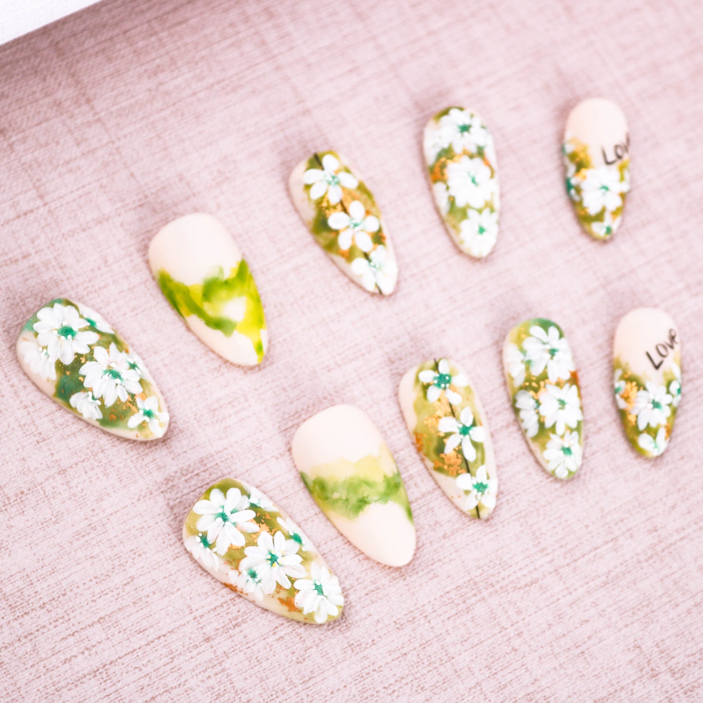 Meadow Muse Glitter Press On Nail