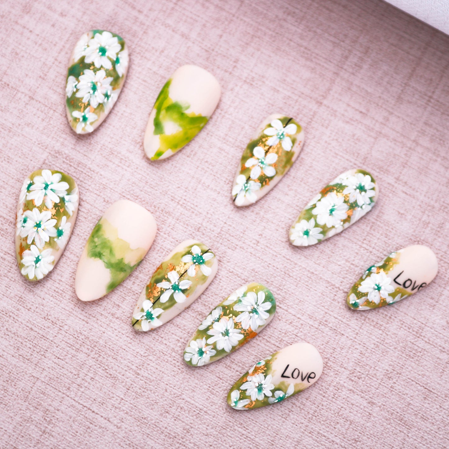 Meadow Muse Glitter Press On Nail