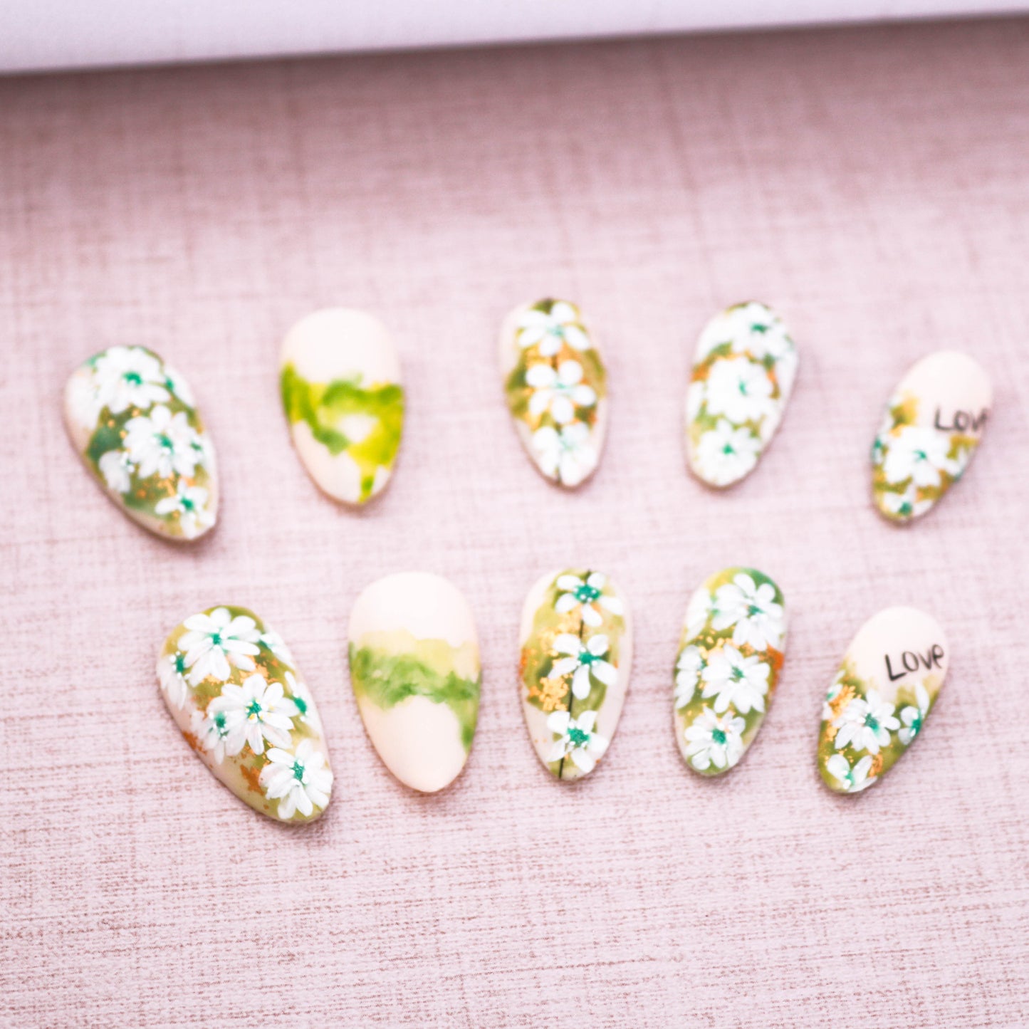 Meadow Muse Glitter Press On Nail