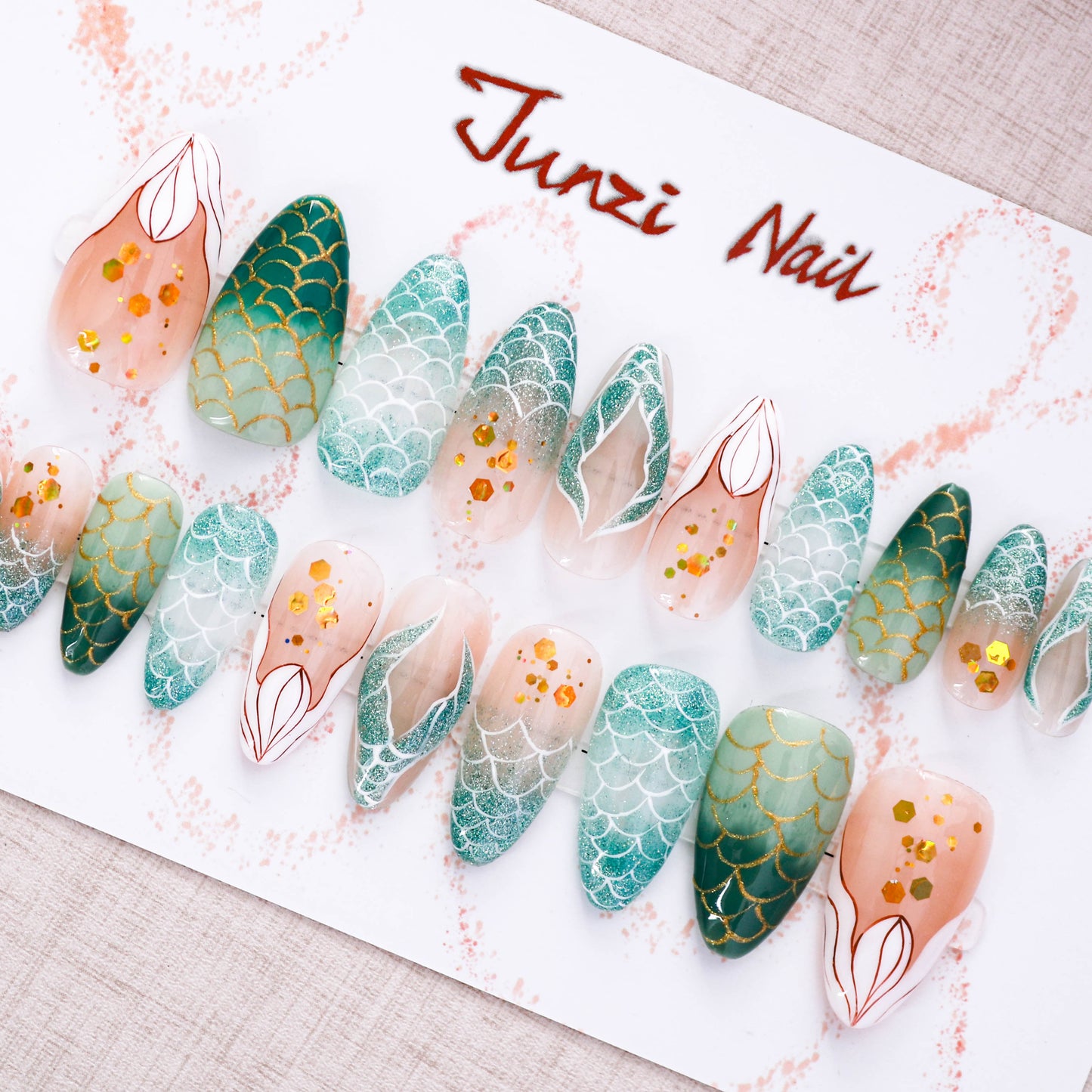 Sea Siren Press On Nail