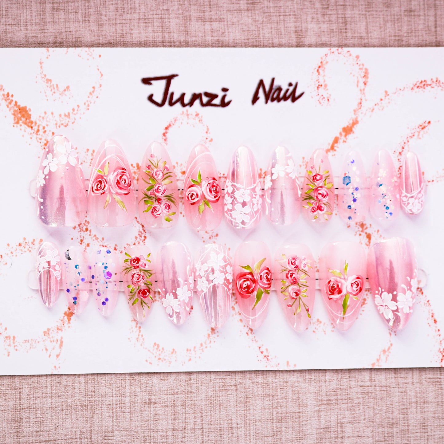 Floral Whispers Press On Nail