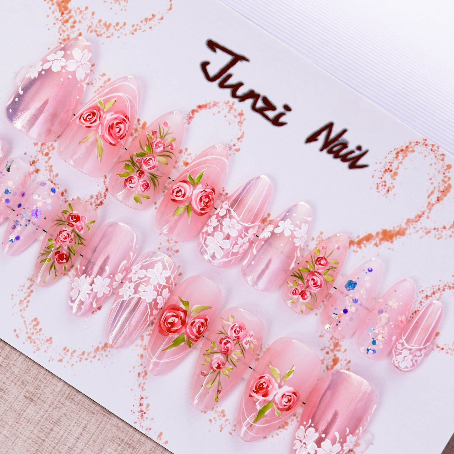 Floral Whispers Press On Nail
