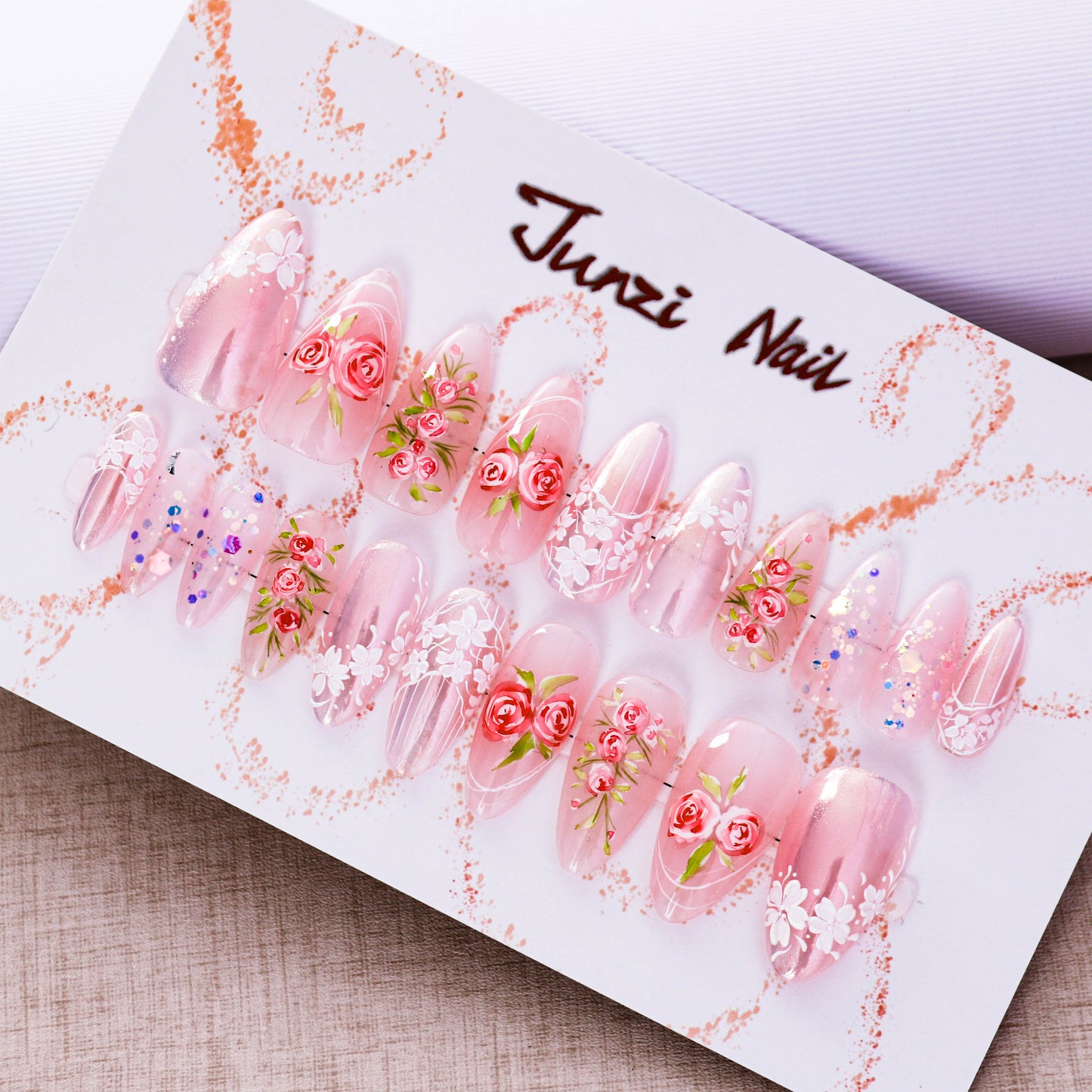 Floral Whispers Press On Nail