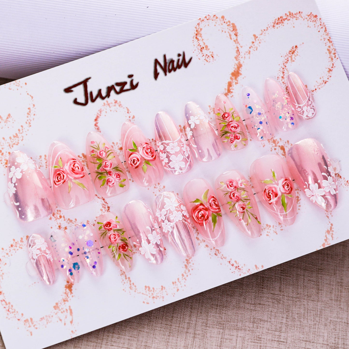 Floral Whispers Press On Nail