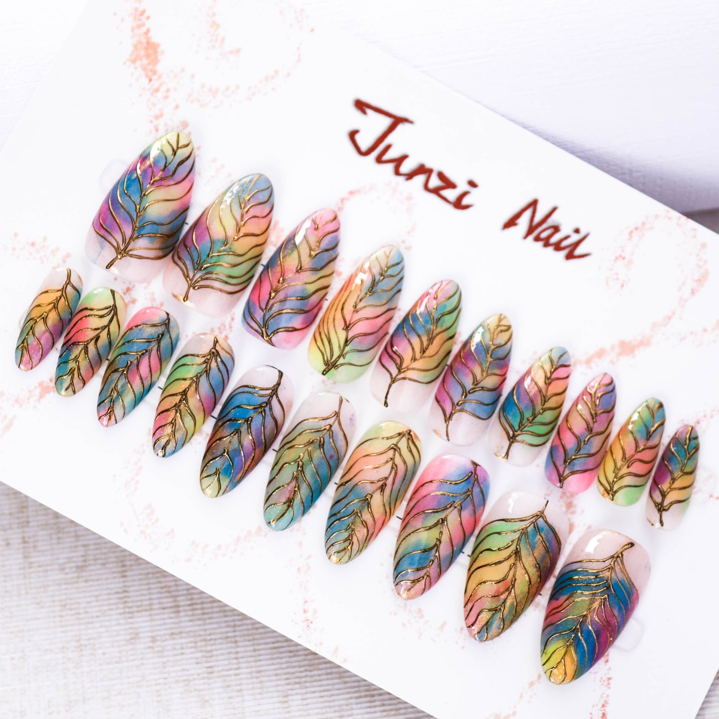 Whimsical Whorls Press On Nail