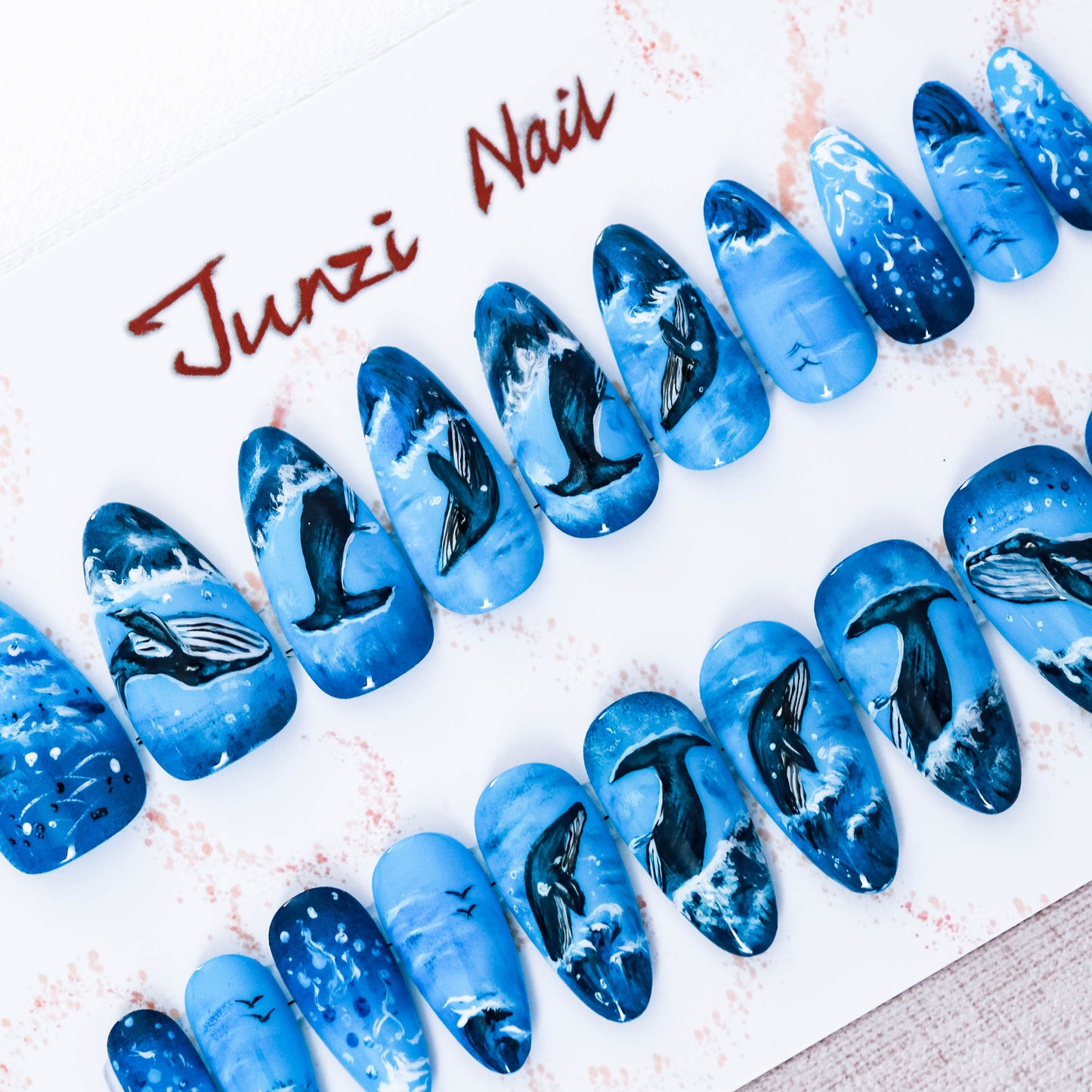 Whales Ocean Symphony Press On Nail