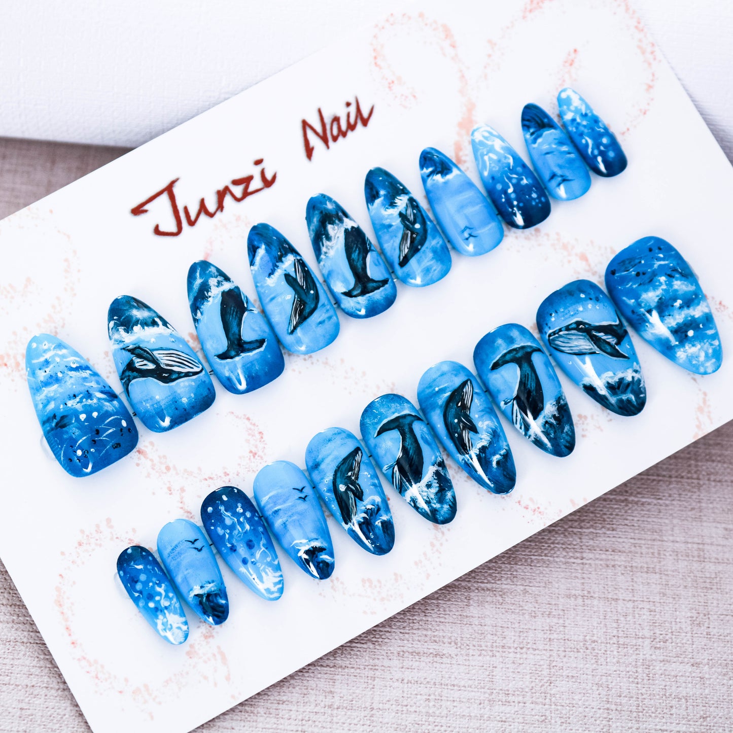 Whales Ocean Symphony Press On Nail