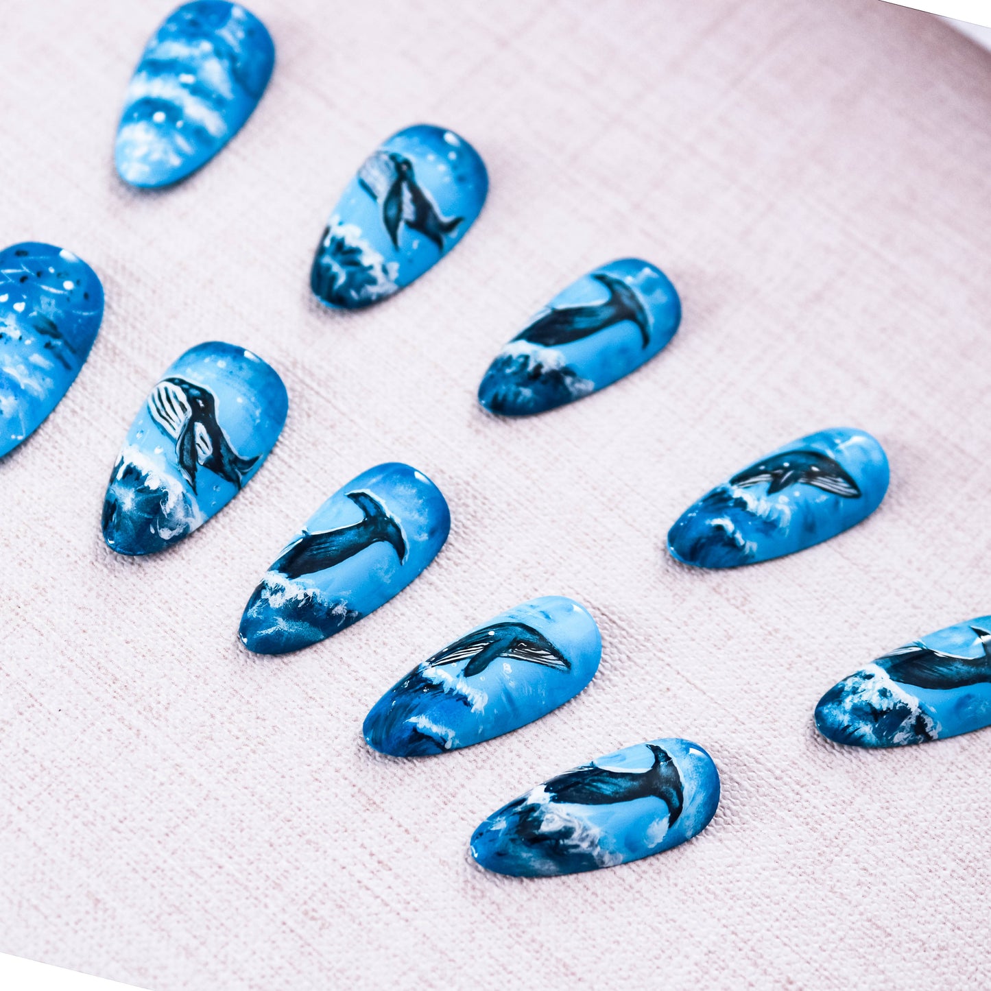 Whales Ocean Symphony Press On Nail