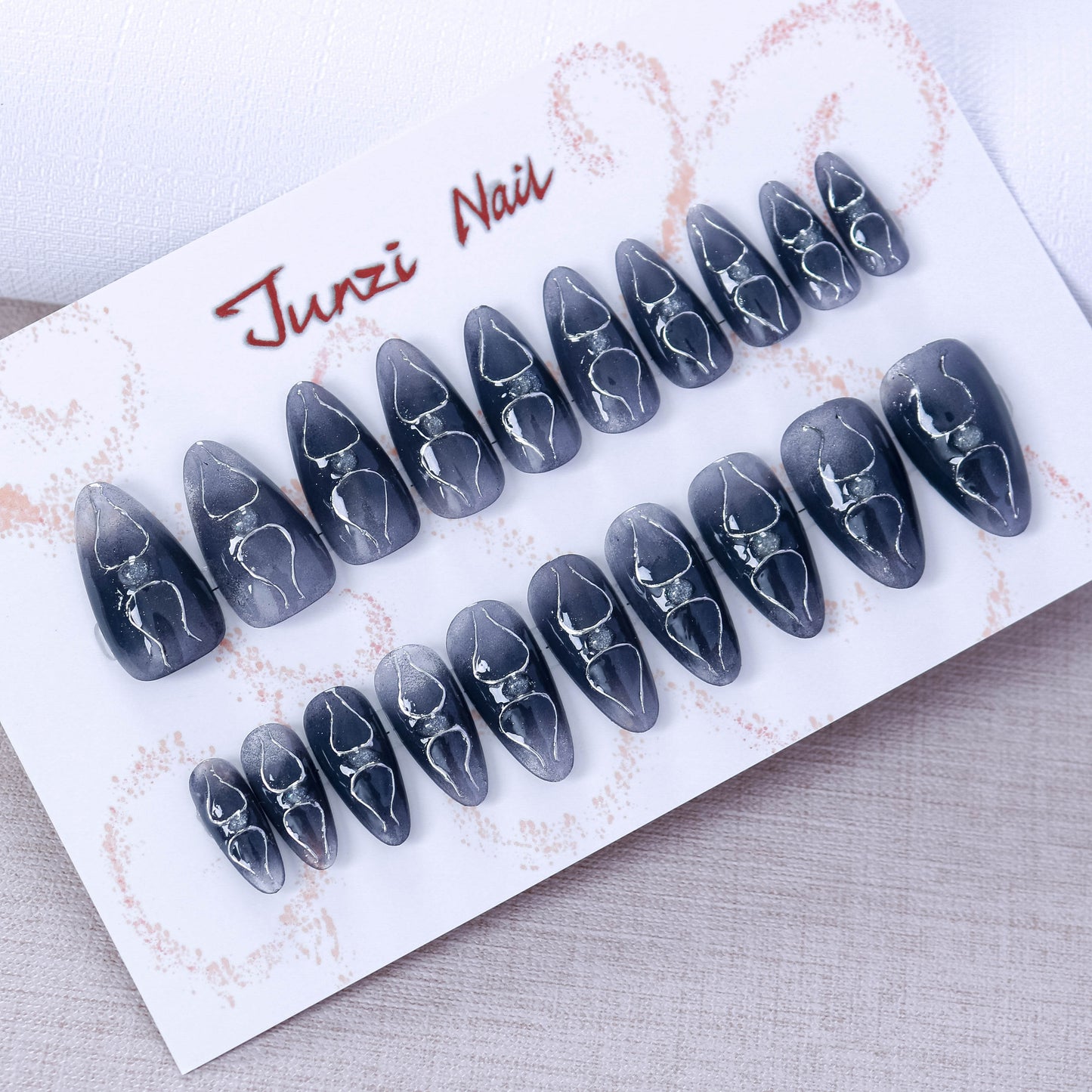 Lunar Gleam Luxe Chrome Press On Nail