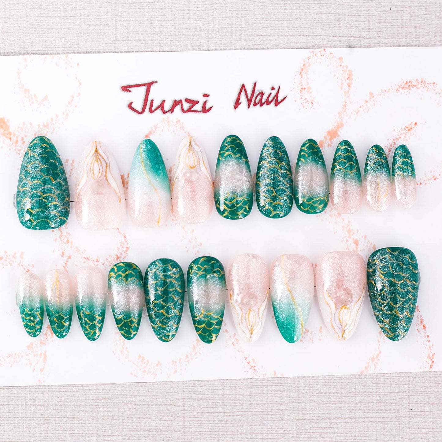 Mystic Mermaid Press On Nail