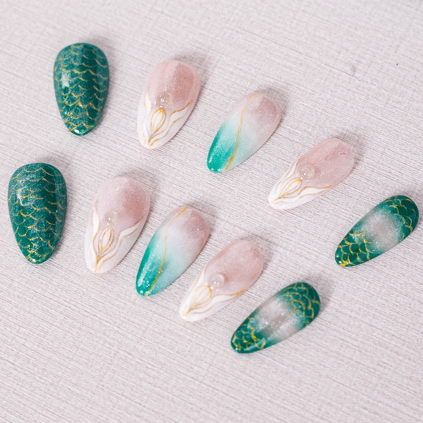 Mystic Mermaid Press On Nail