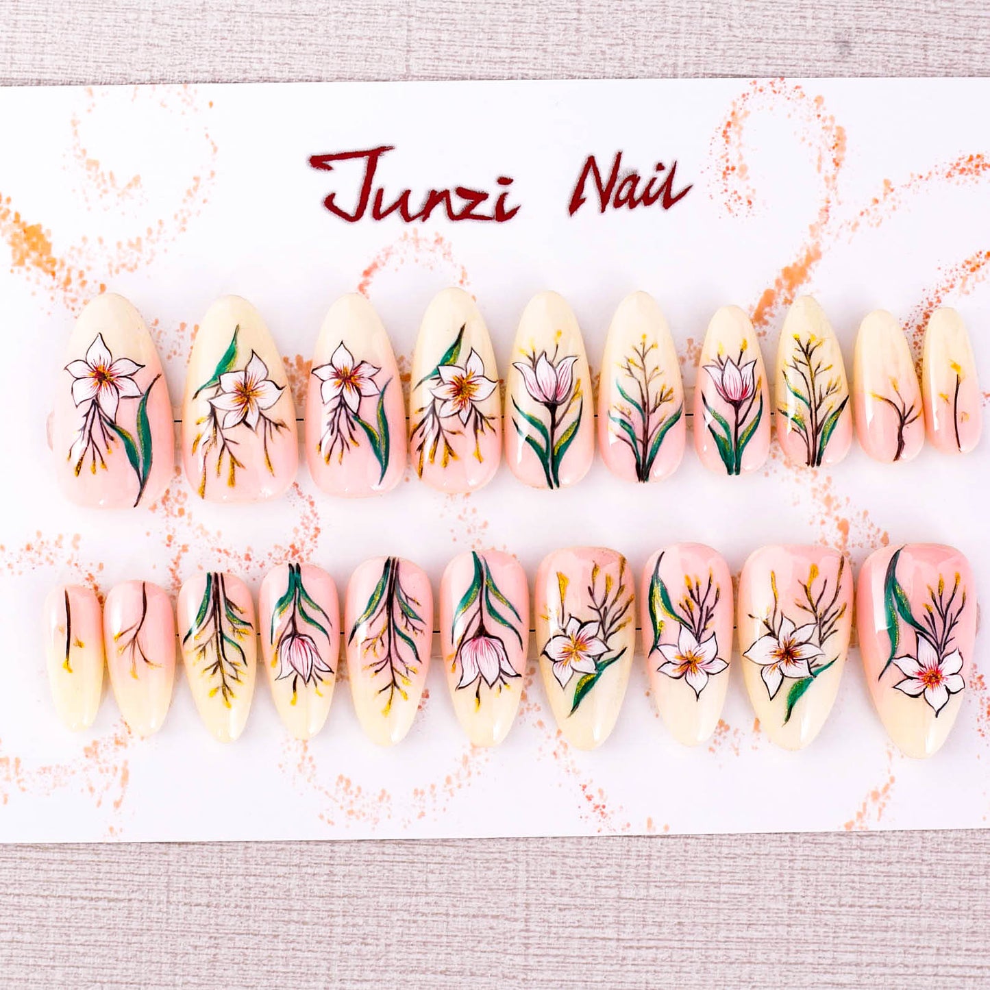 Petal Serenade Press On Nail