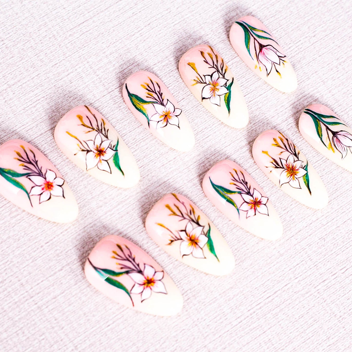 Petal Serenade Press On Nail