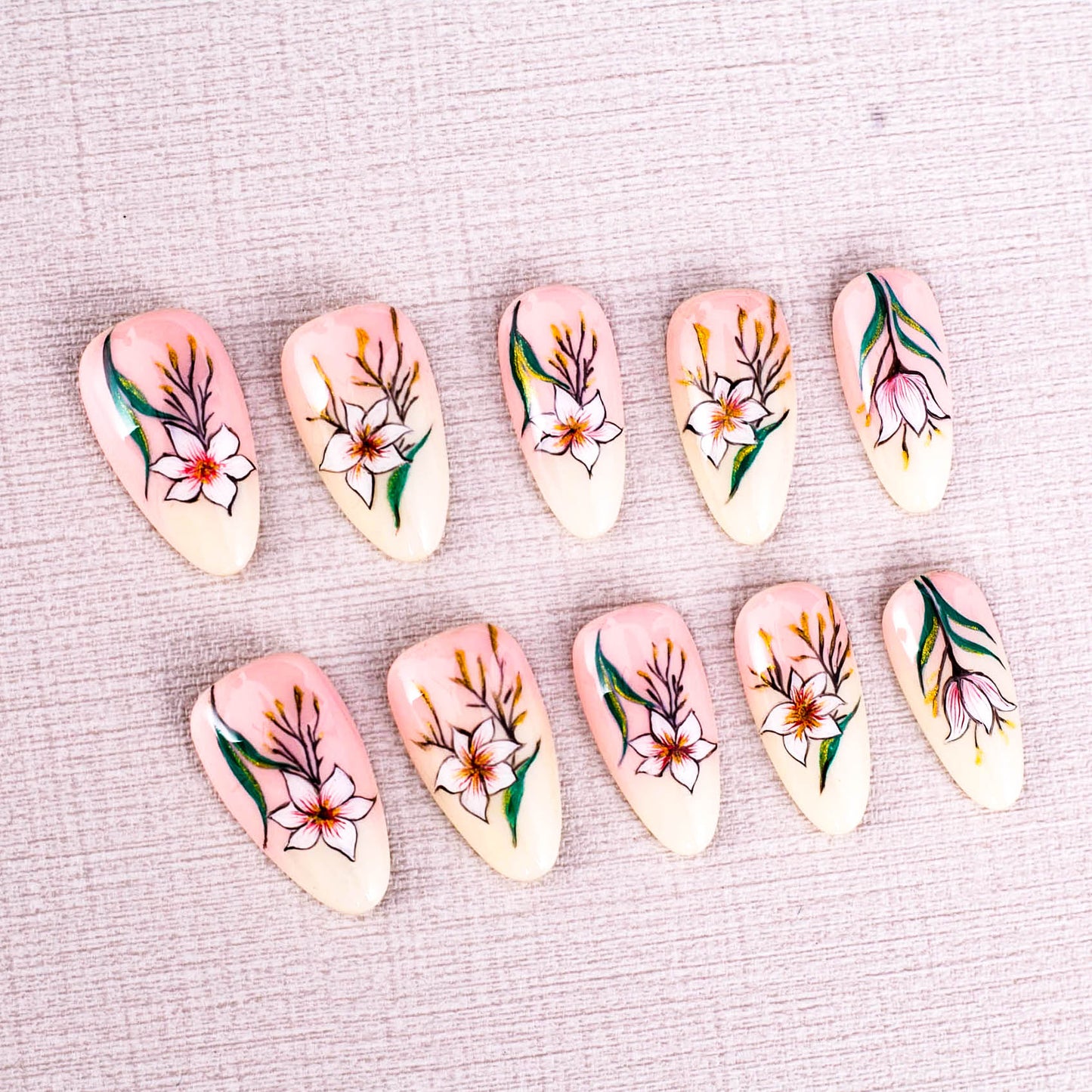 Petal Serenade Press On Nail