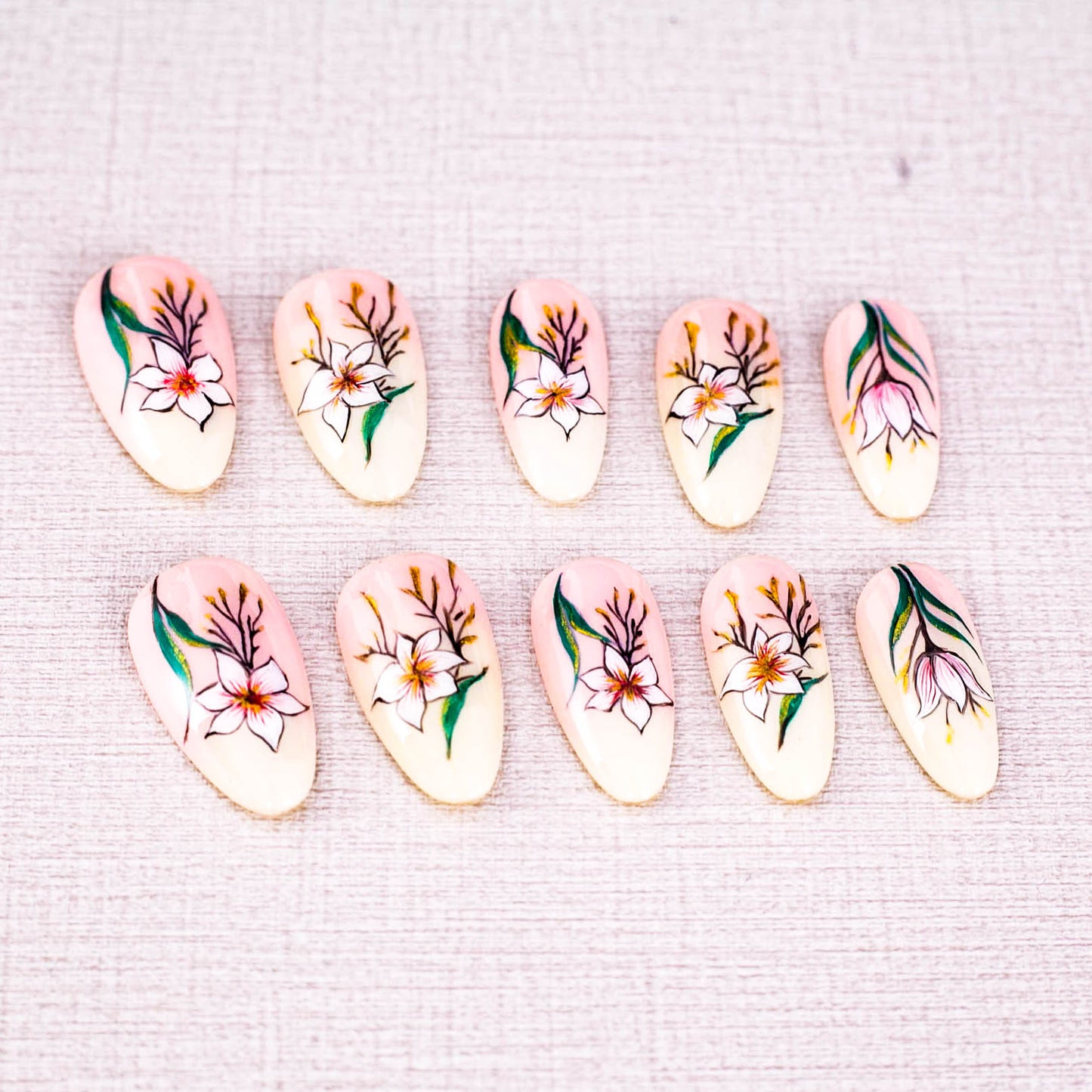 Petal Serenade Press On Nail