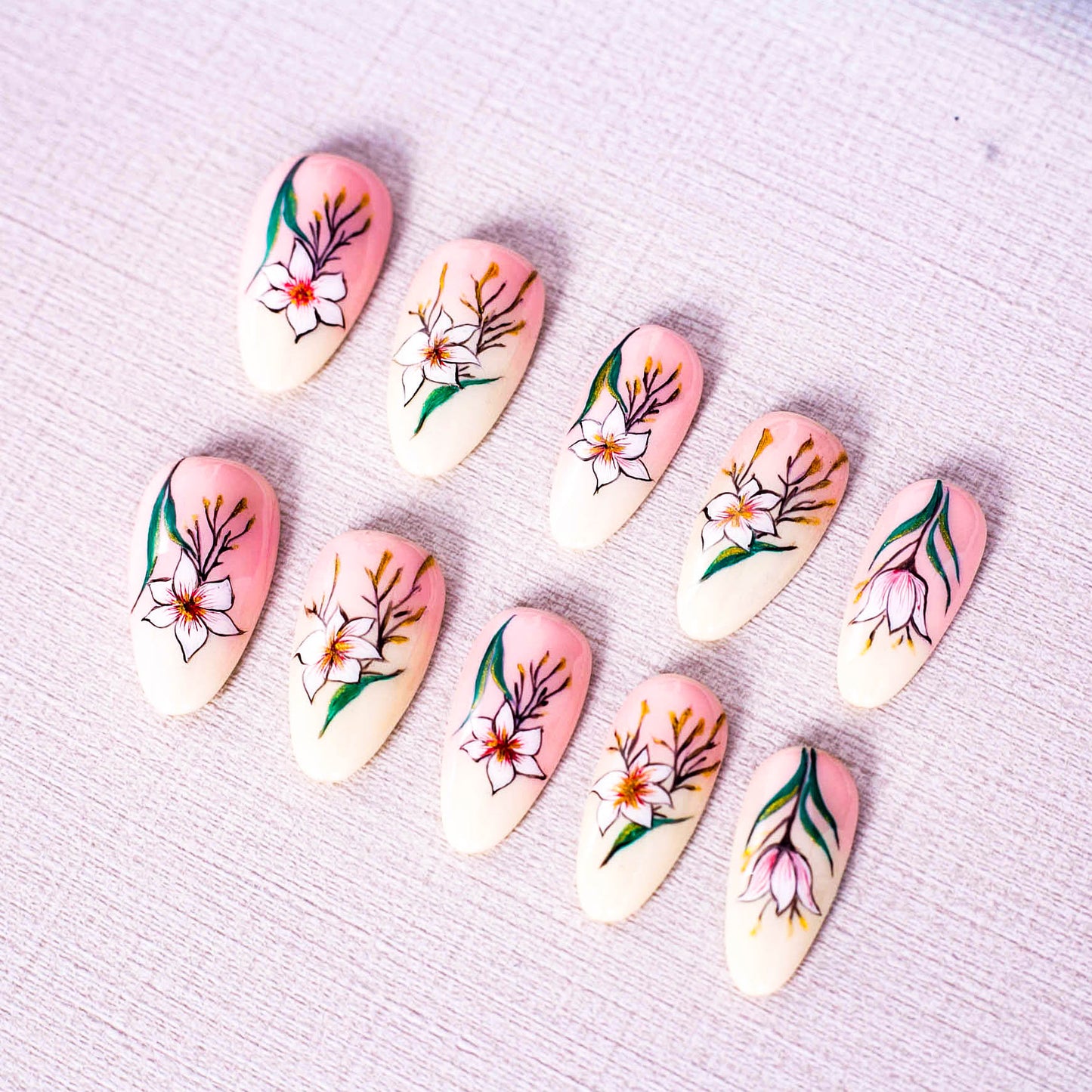 Petal Serenade Press On Nail