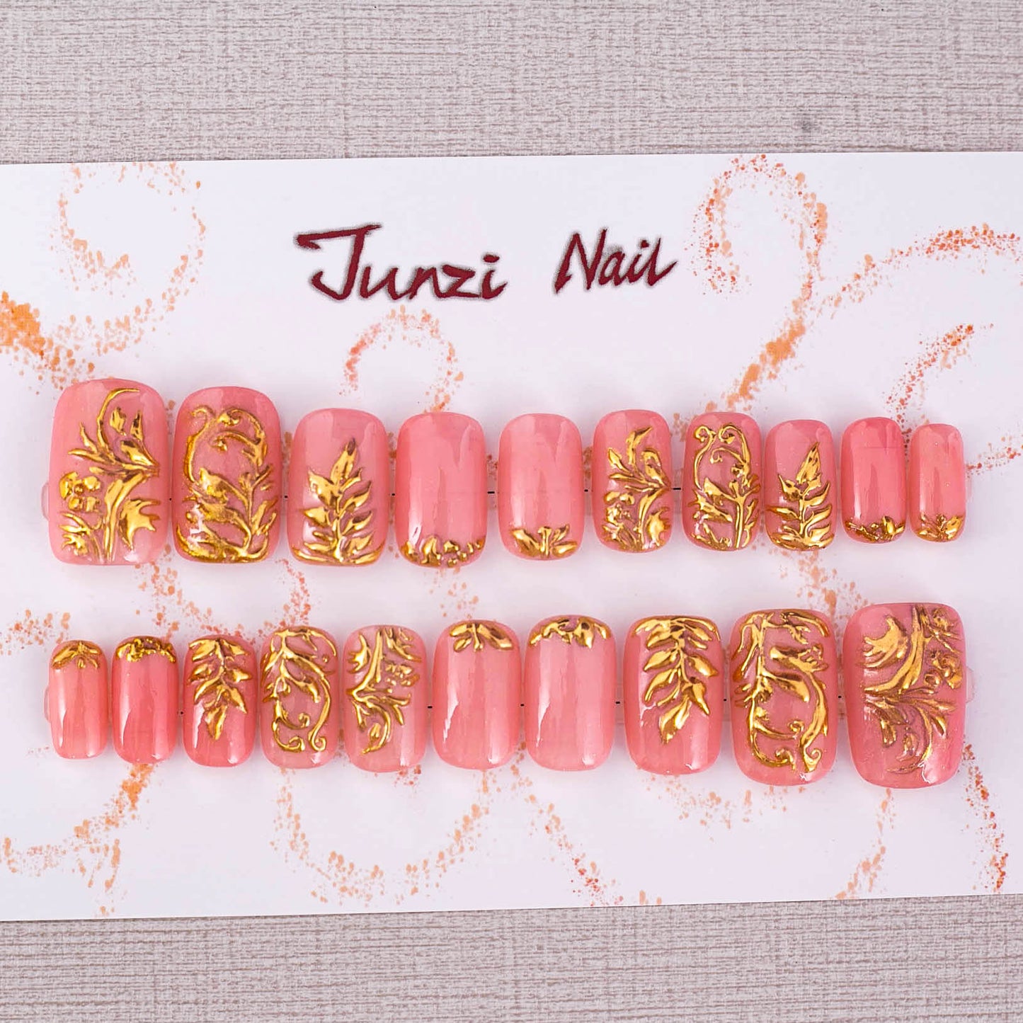 Regal Blossom Press on Nail