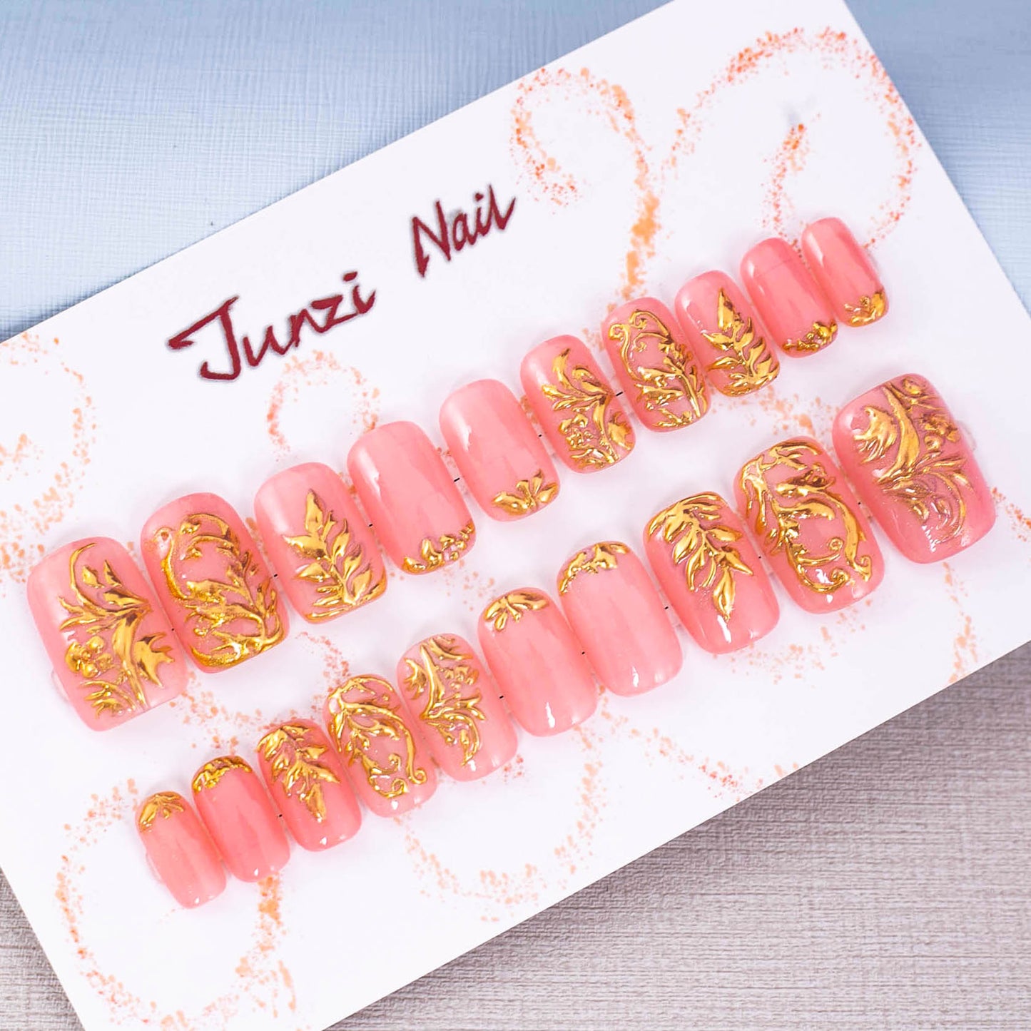 Regal Blossom Press on Nail