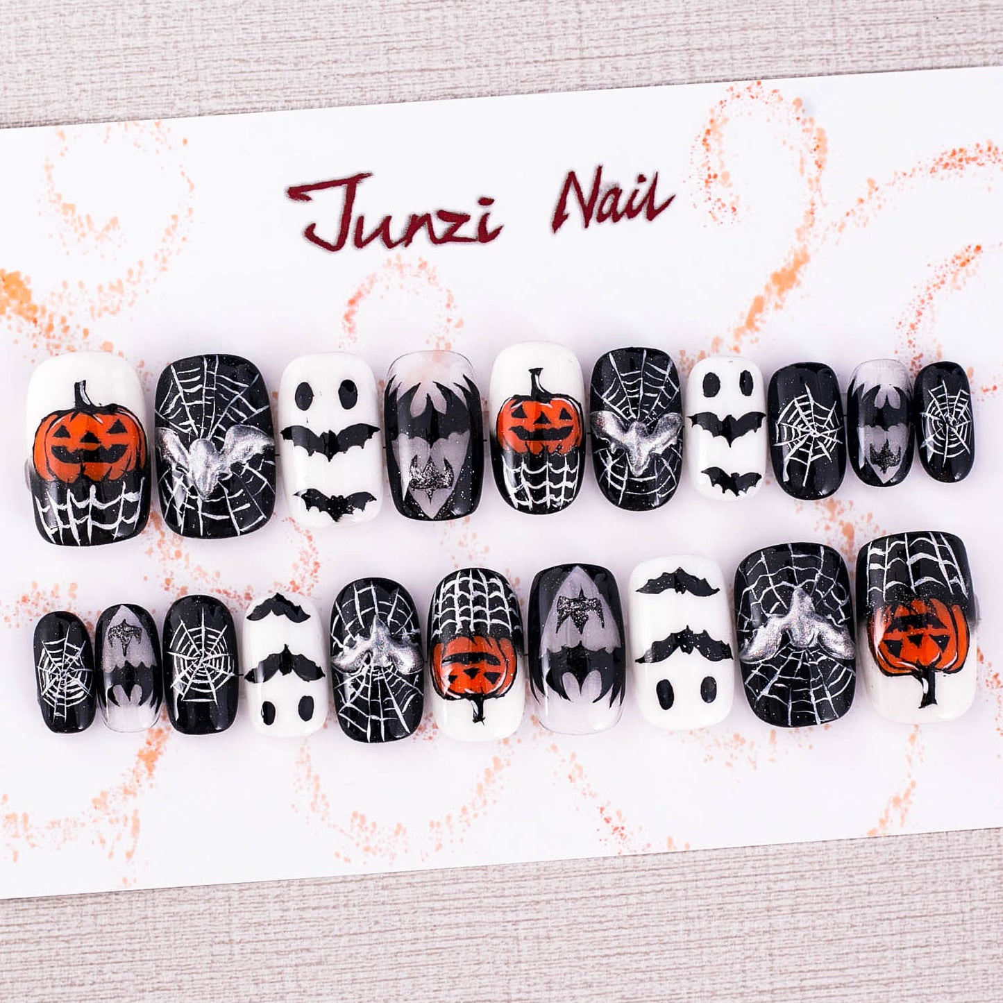 Haunted Halloween Press On Nail