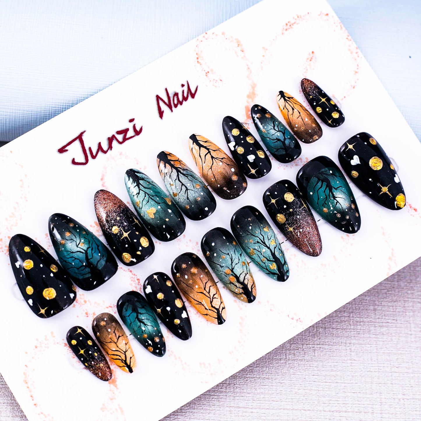 Mystic Night Forest Press On Nail