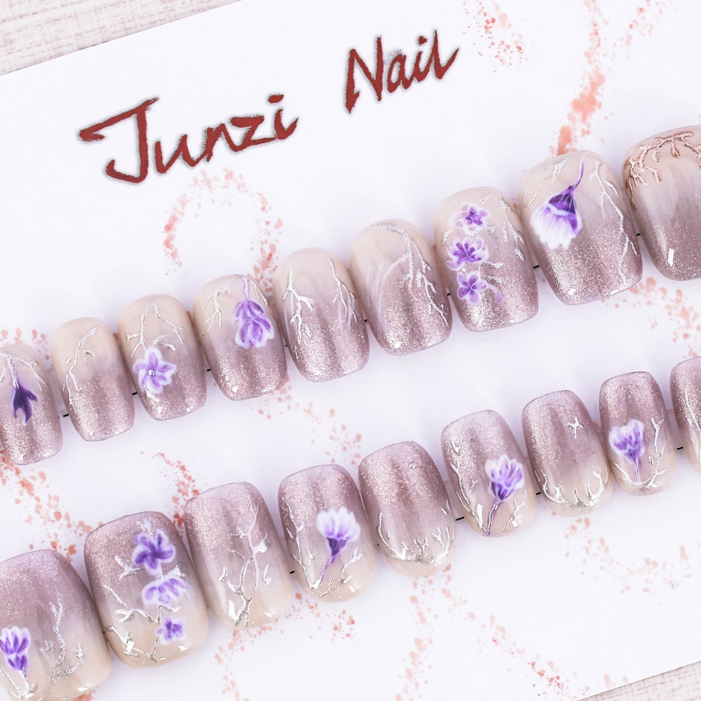 Whispering Petals Press On Nail