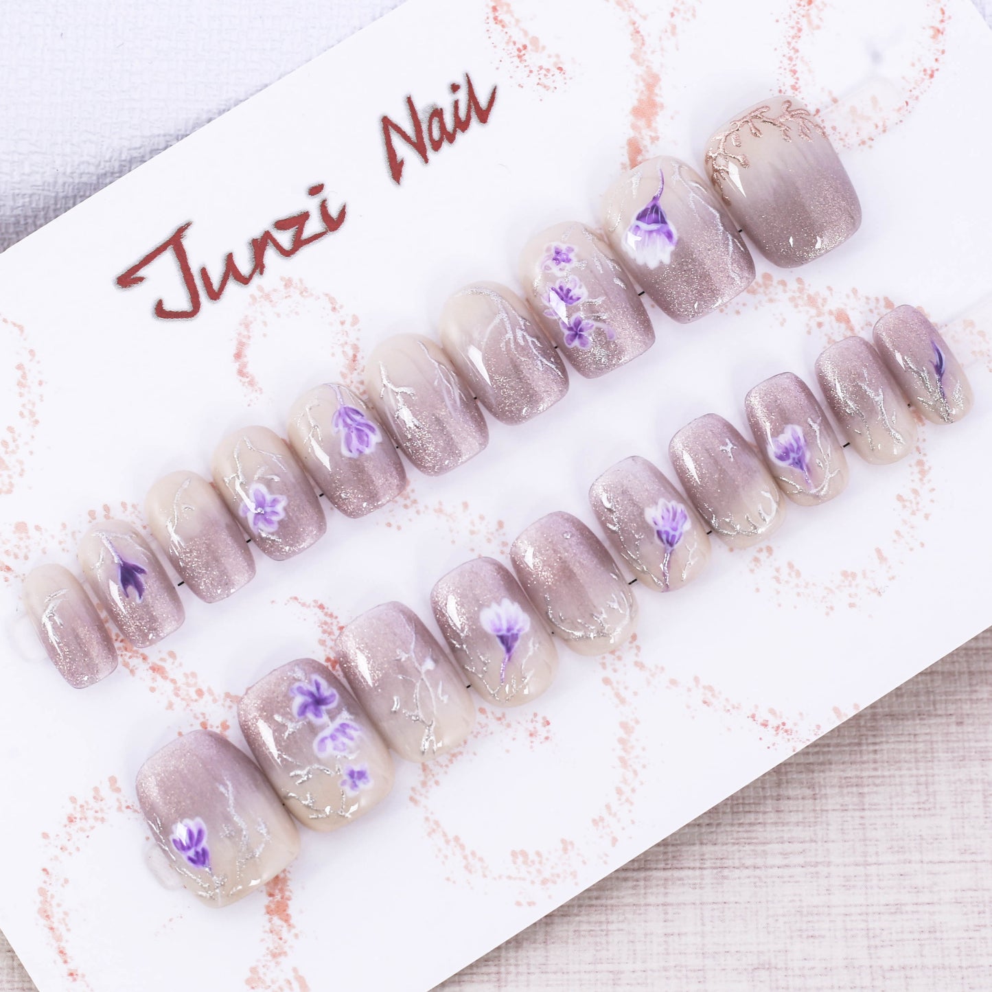 Whispering Petals Press On Nail