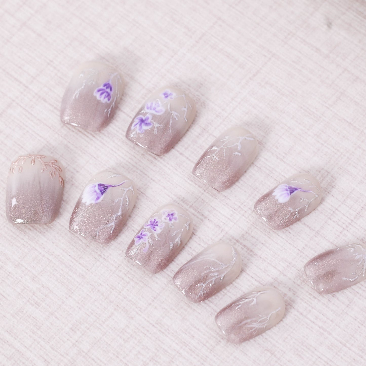 Whispering Petals Press On Nail