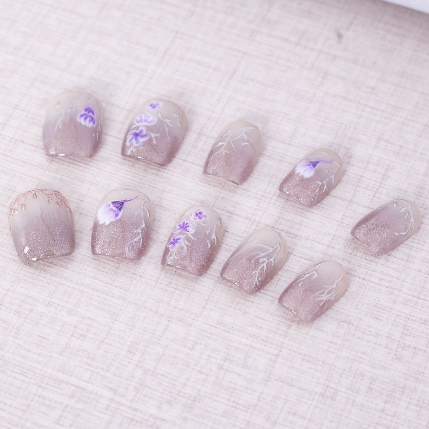 Whispering Petals Press On Nail