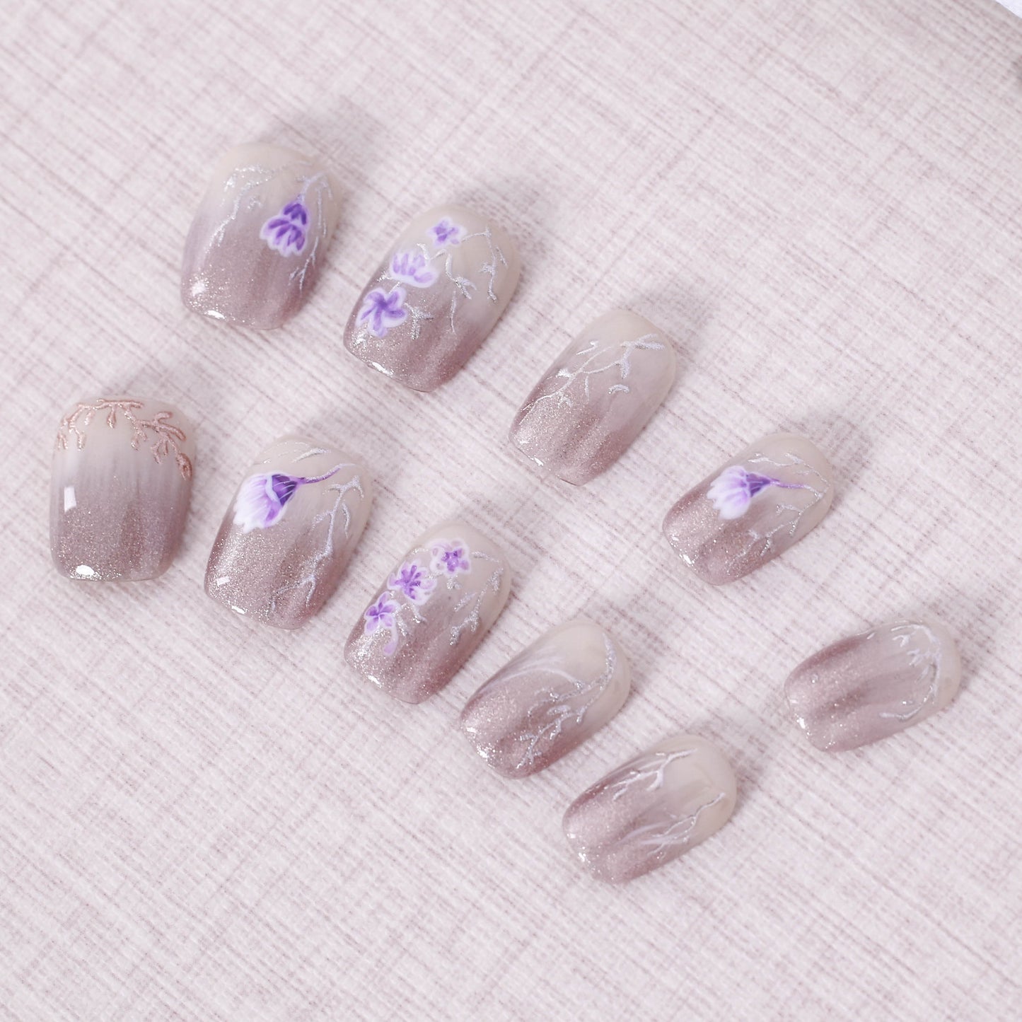 Whispering Petals Press On Nail