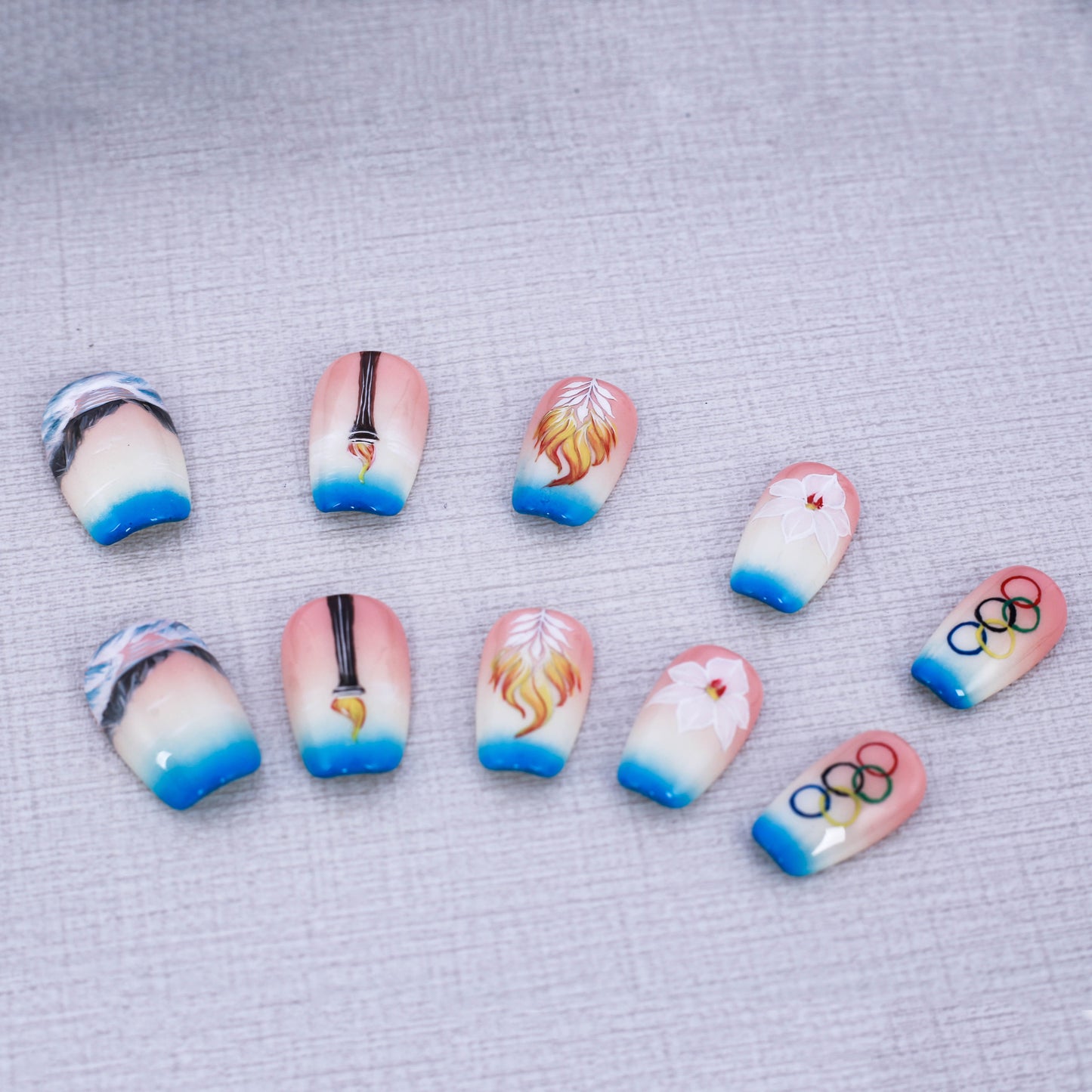 Olympic Dreams Harmony Press on Nail