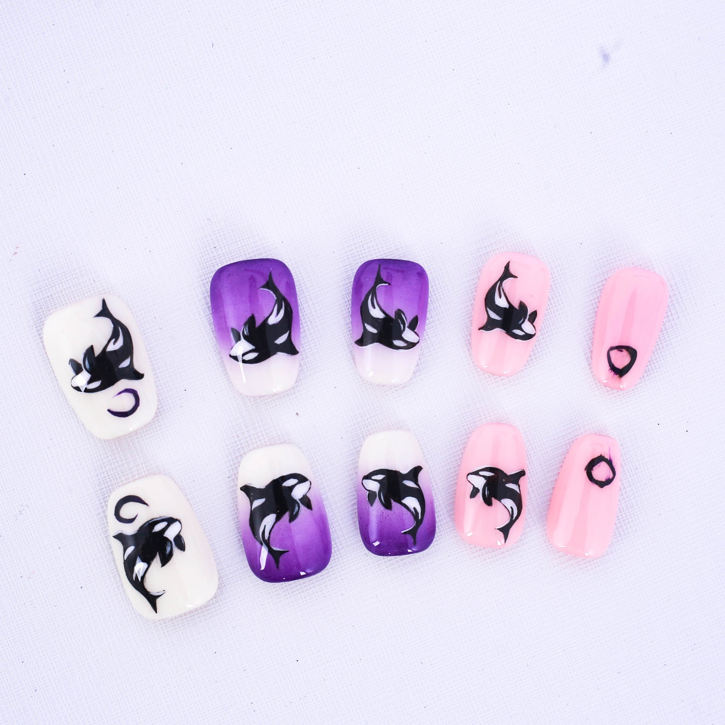 Orca Dreams Press On Nail