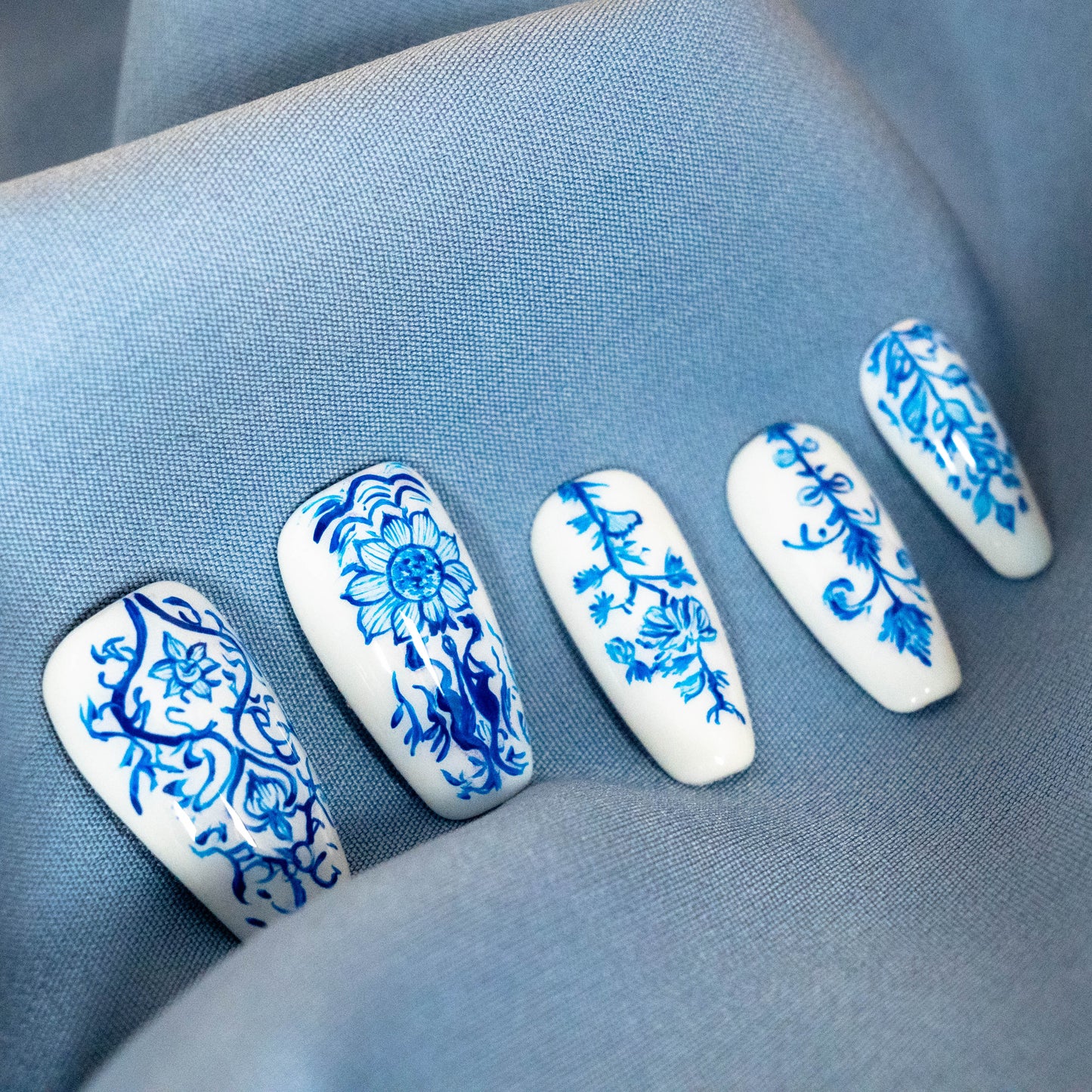 Porcelain Elegance Press on Nail