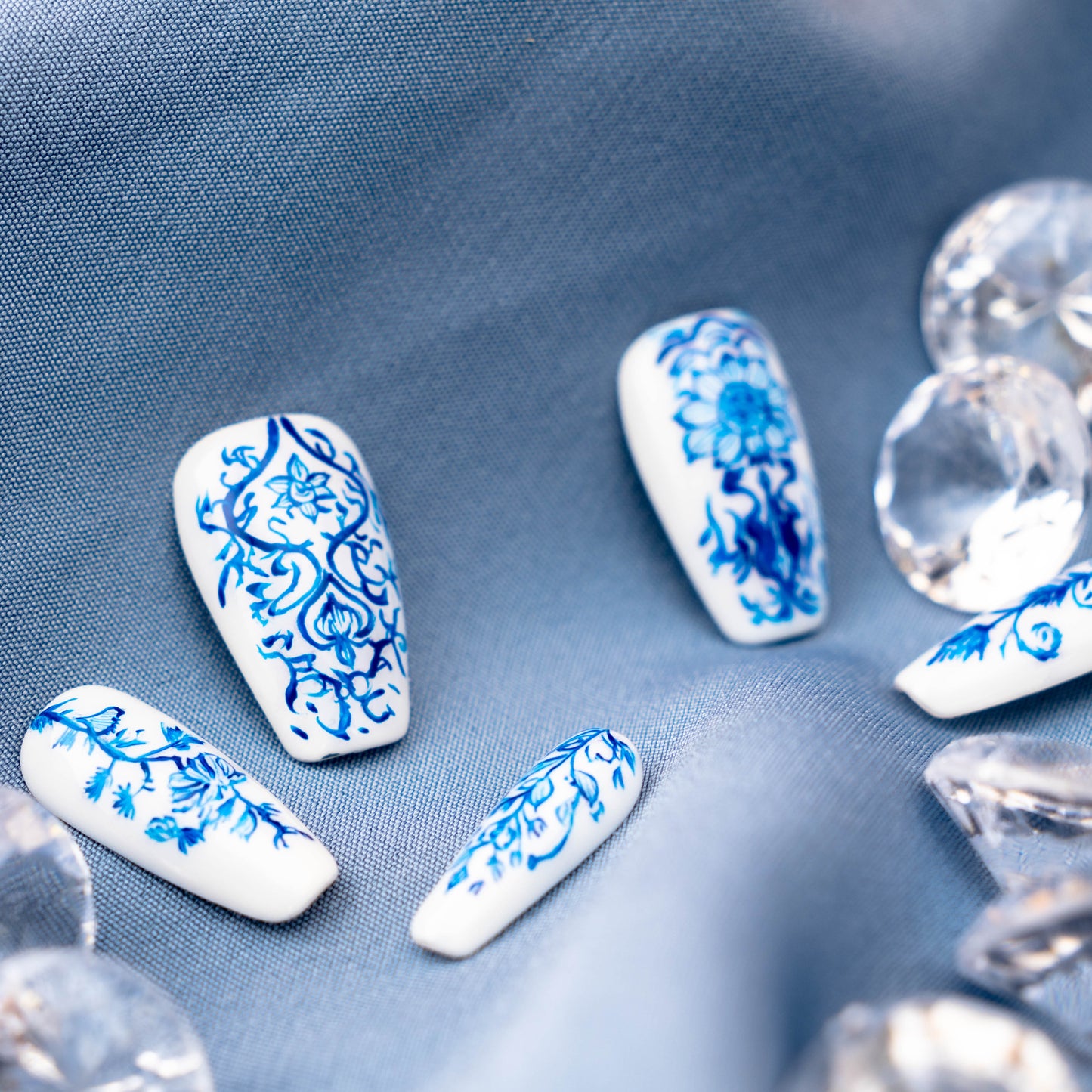 Porcelain Elegance Press on Nail