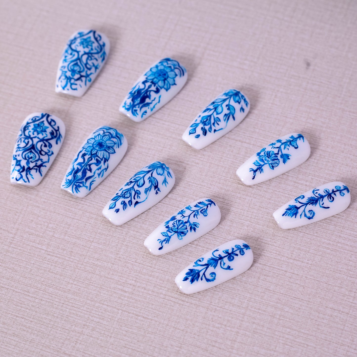 Porcelain Elegance Press on Nail