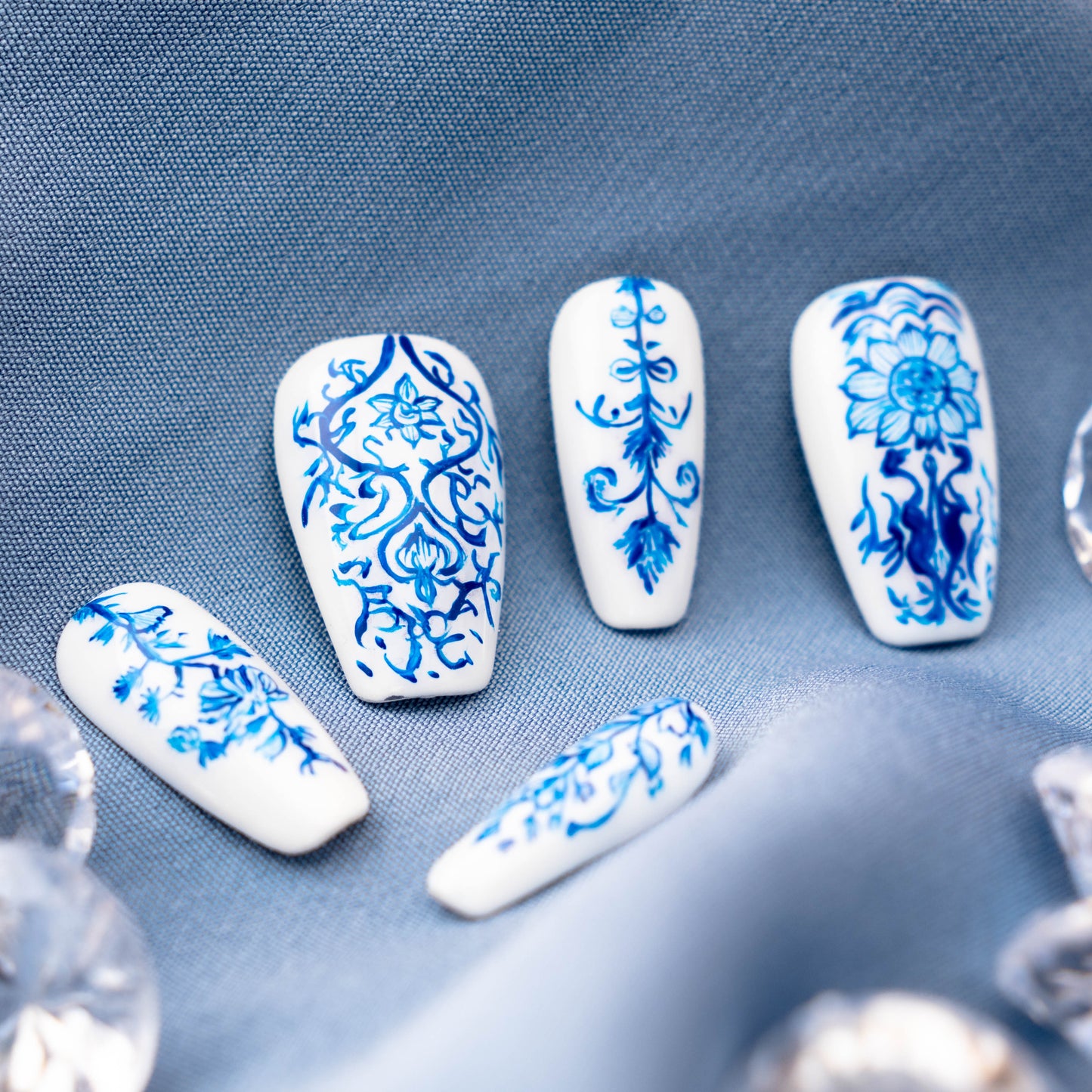 Porcelain Elegance Press on Nail