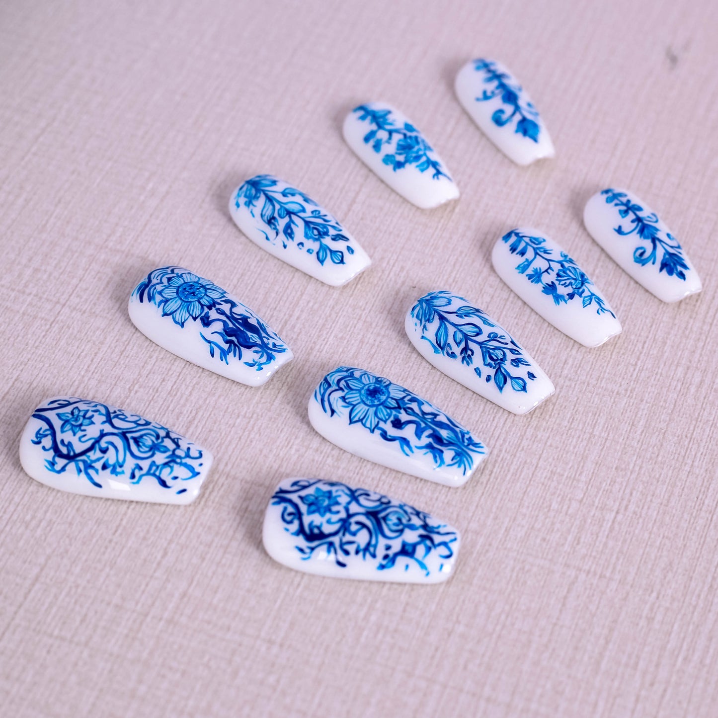Porcelain Elegance Press on Nail