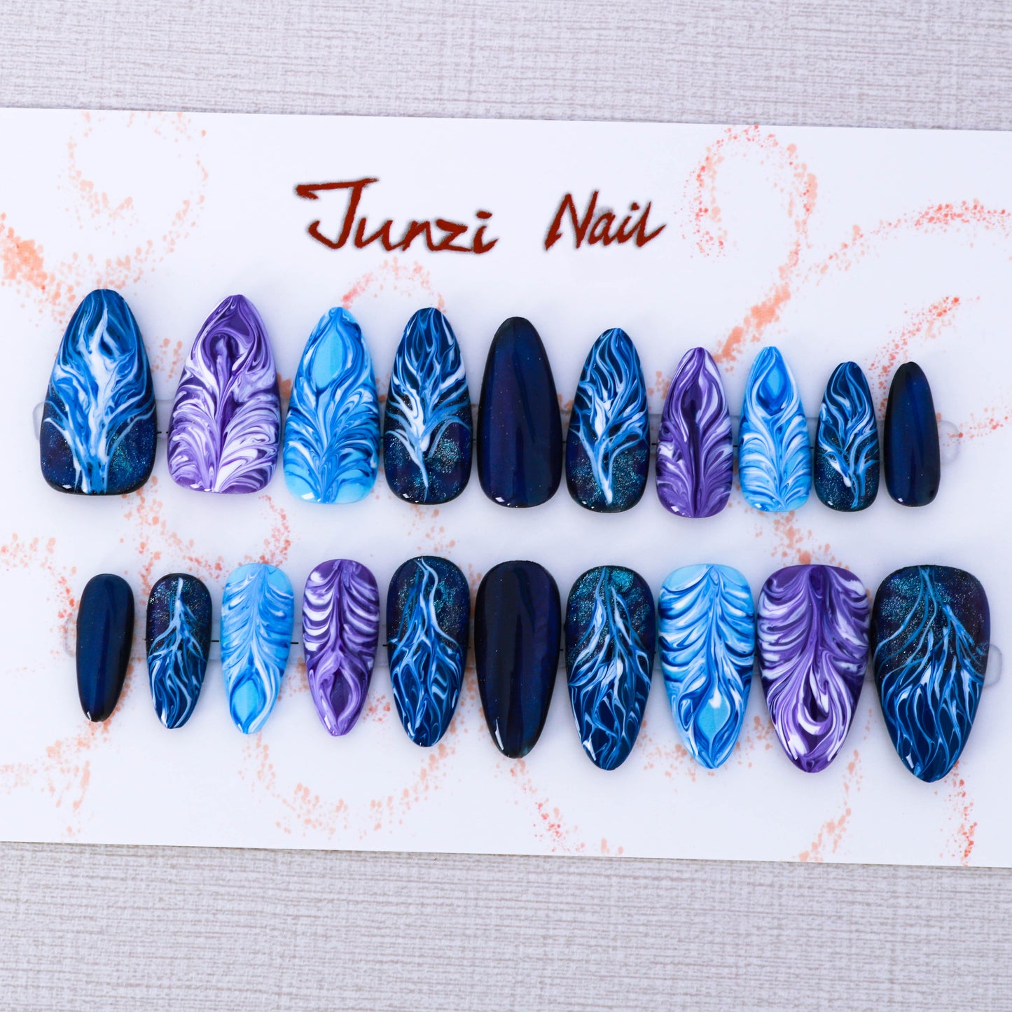 Whispering Feathers Press On Nails
