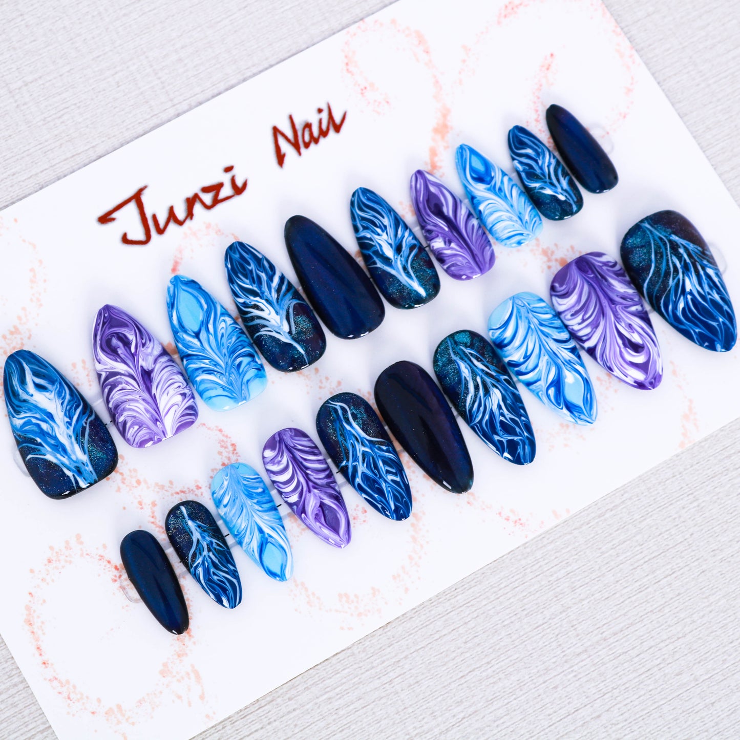 Whispering Feathers Press On Nails