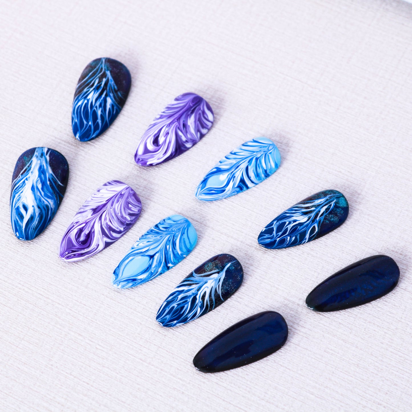 Whispering Feathers Press On Nails