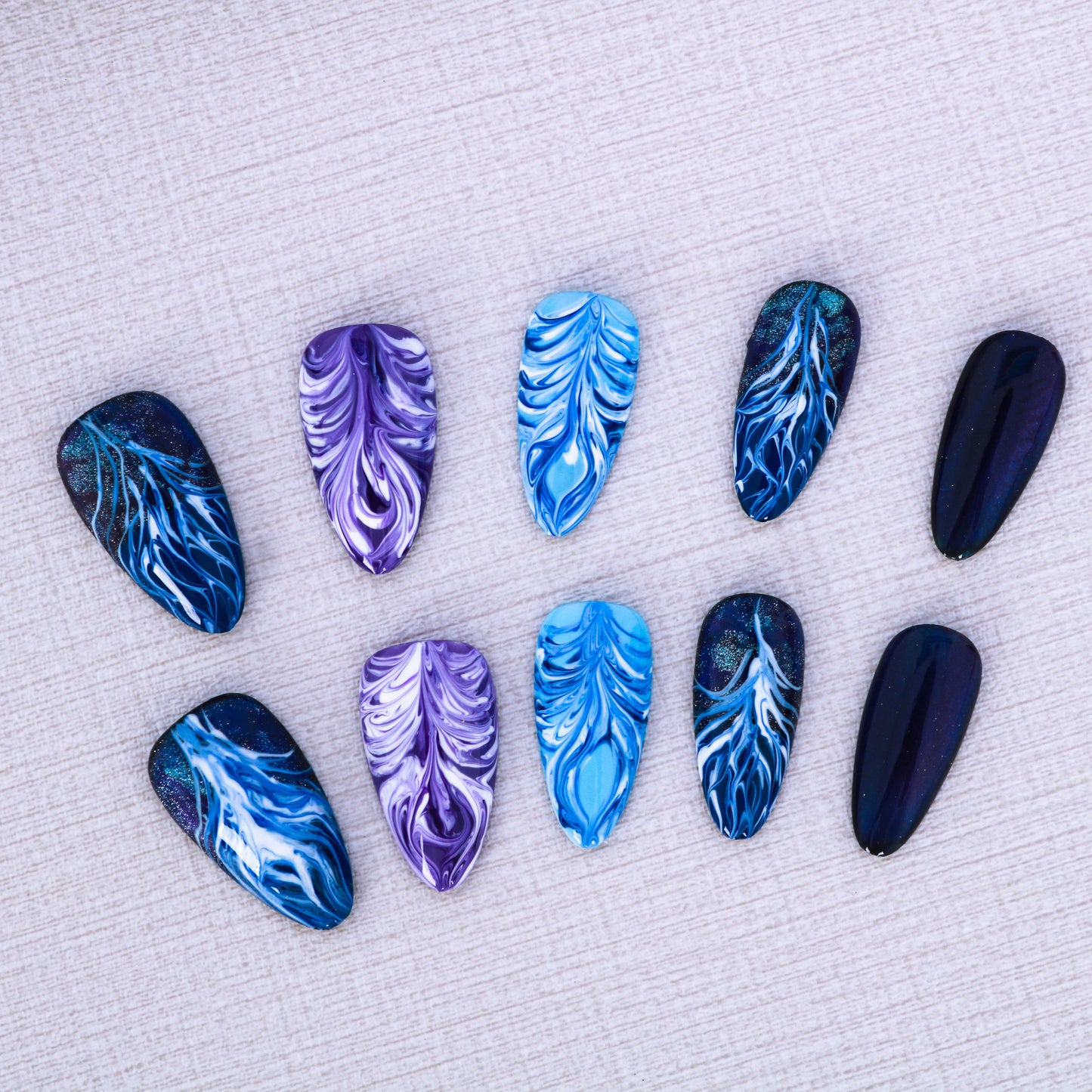 Whispering Feathers Press On Nails