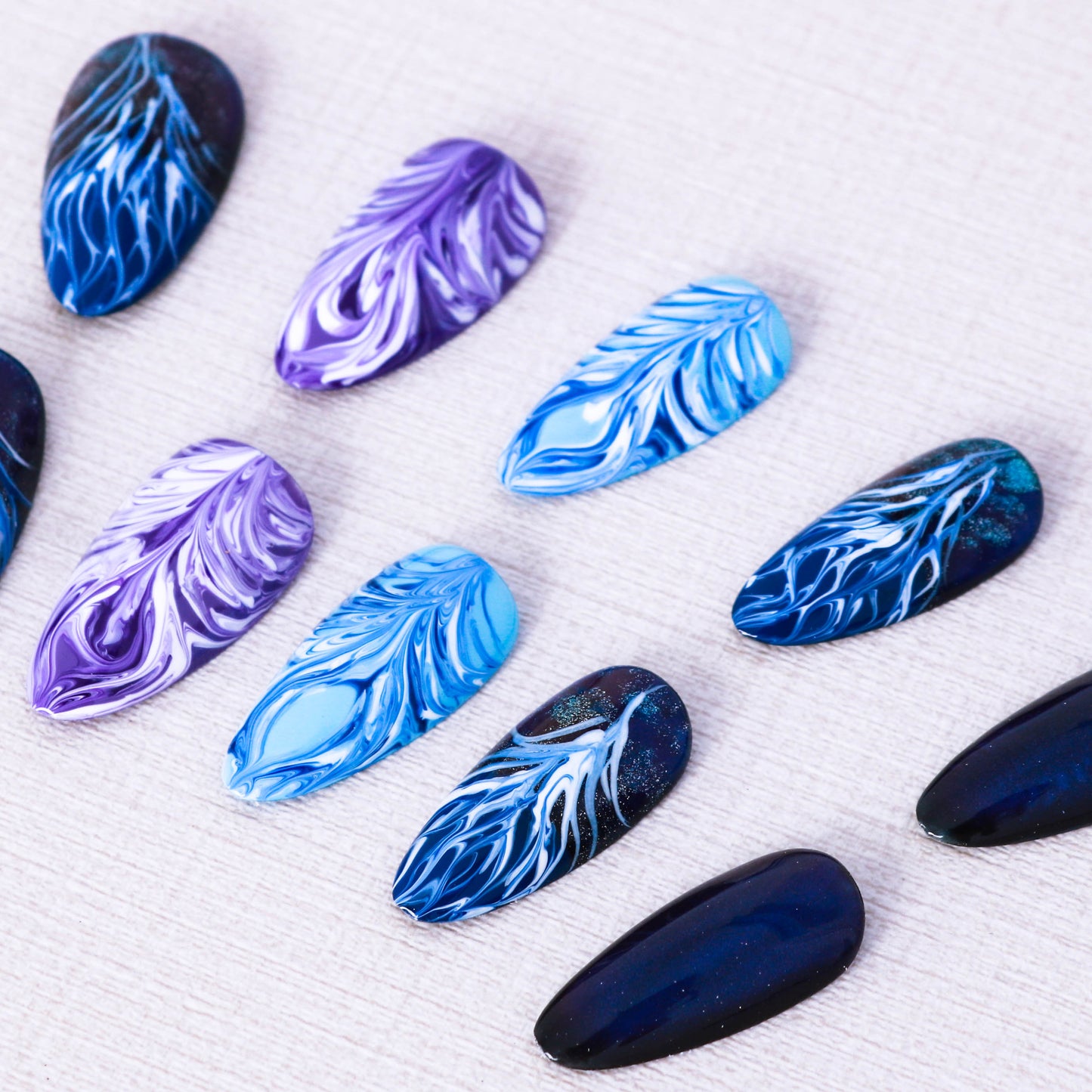 Whispering Feathers Press On Nails