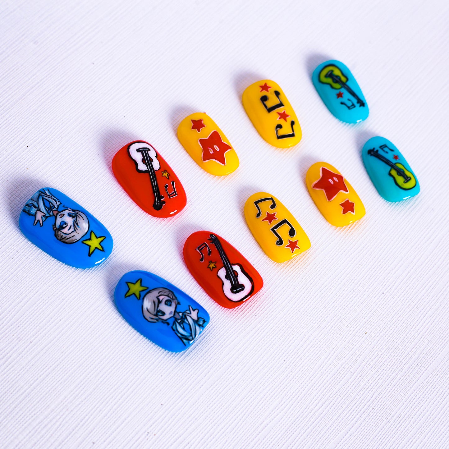 Rockin' Pop Beats Press On Nail