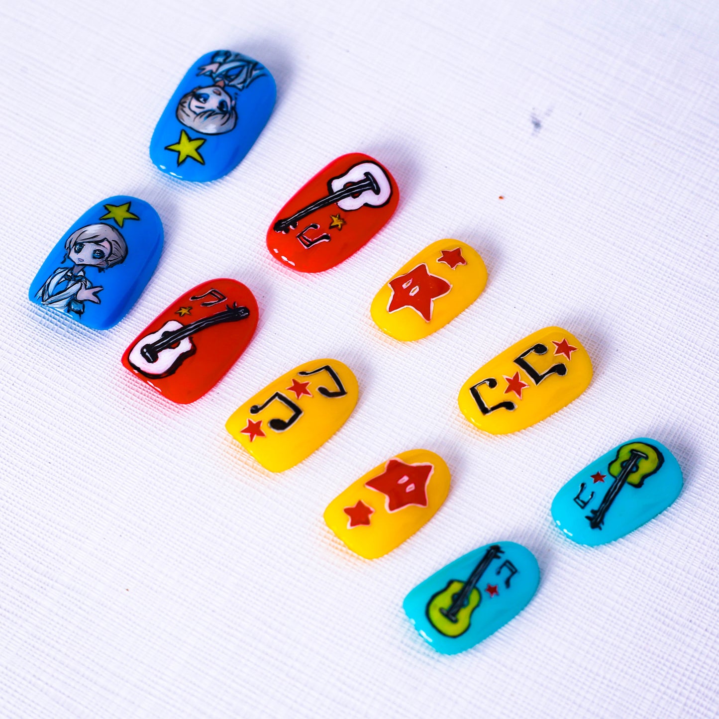 Rockin' Pop Beats Press On Nail