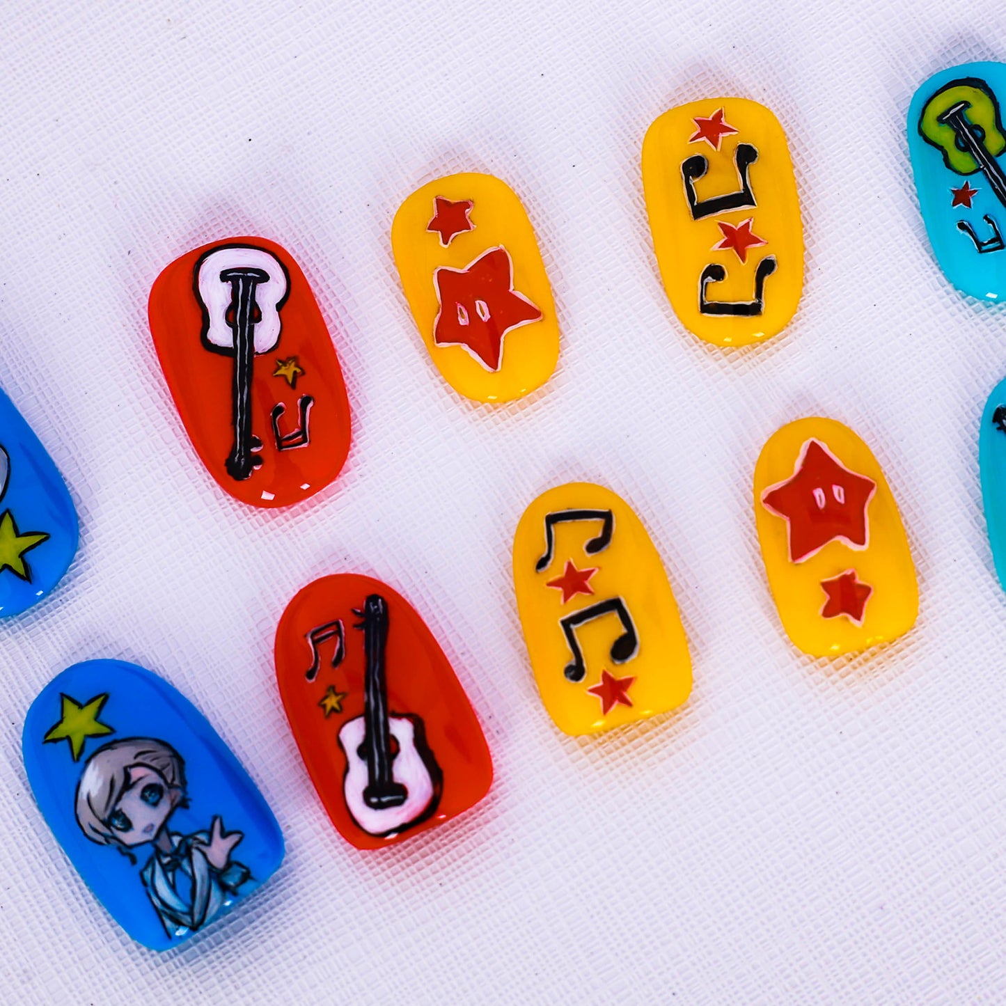 Rockin' Pop Beats Press On Nail