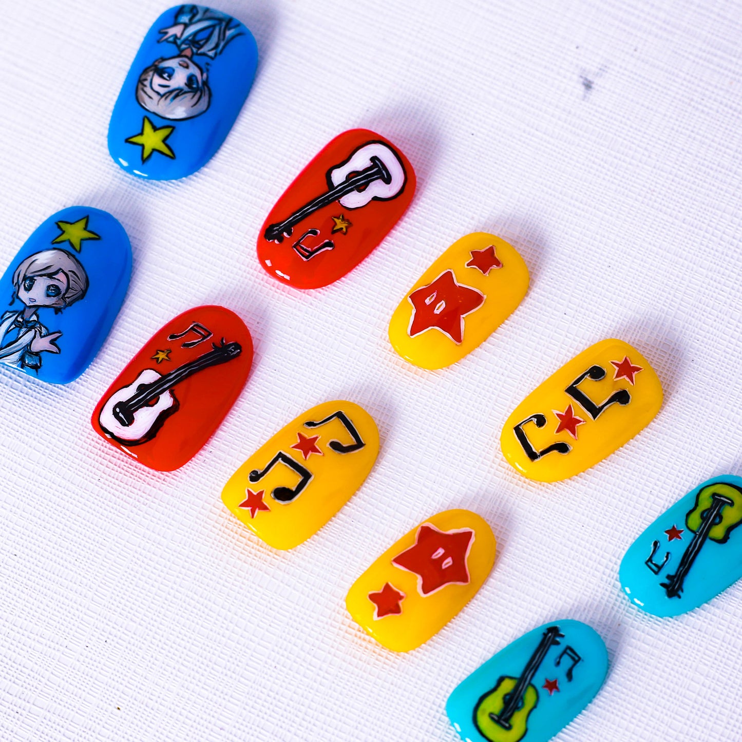 Rockin' Pop Beats Press On Nail