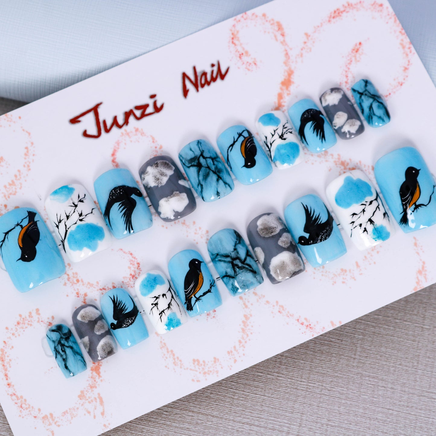 Tranquil Skies Press On Nail