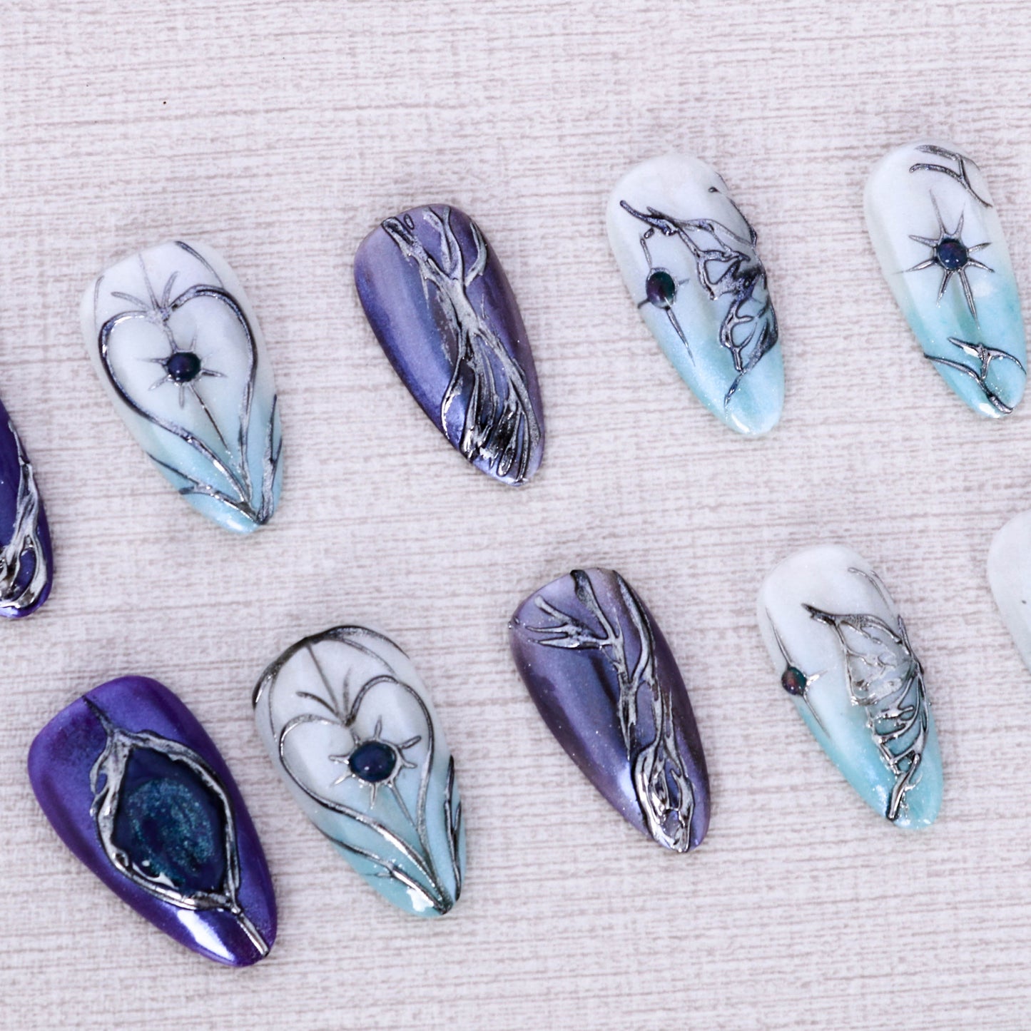 Mystic Enchantment Chrome Press On Nail