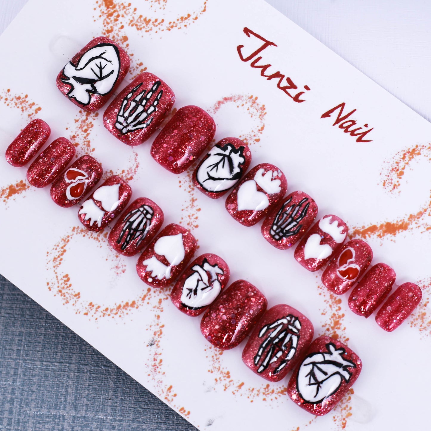Gothic Heartbeat Press On Nail